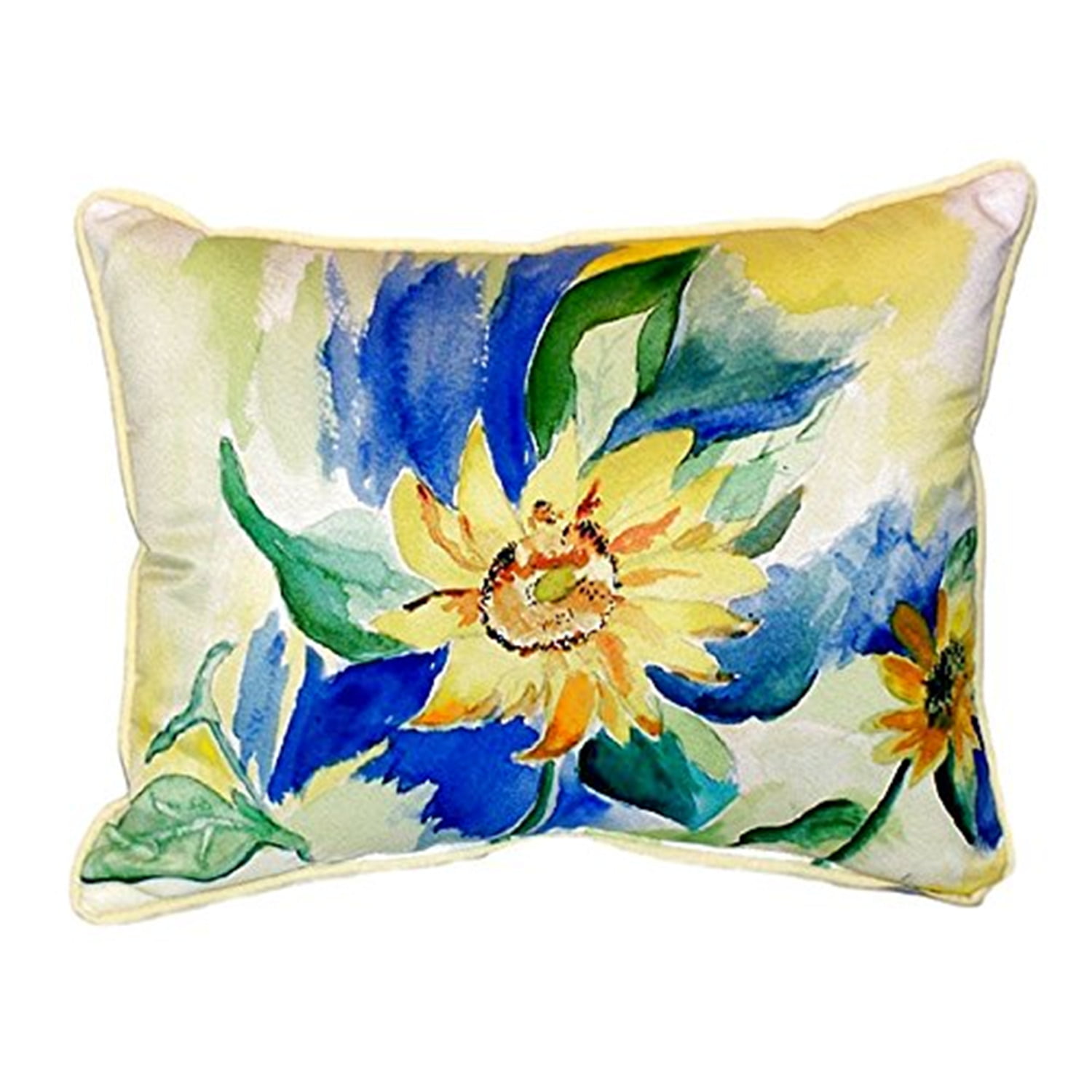 11 x 14 in. Betsys Sunflower Small Indoor & Outdoor Pillow