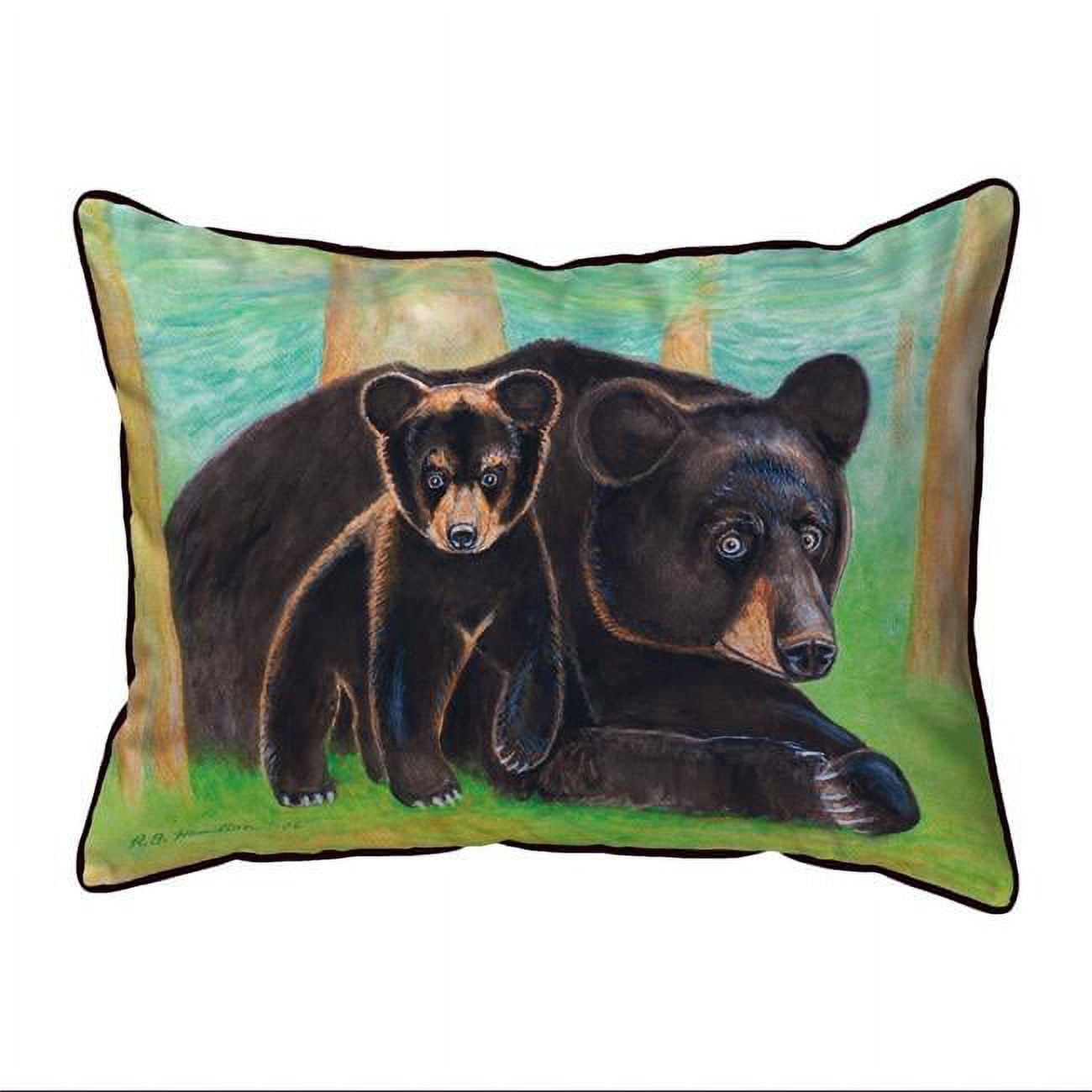 11 x 14 in. Bear & Cub Small Indoor & Outdoor Pillow