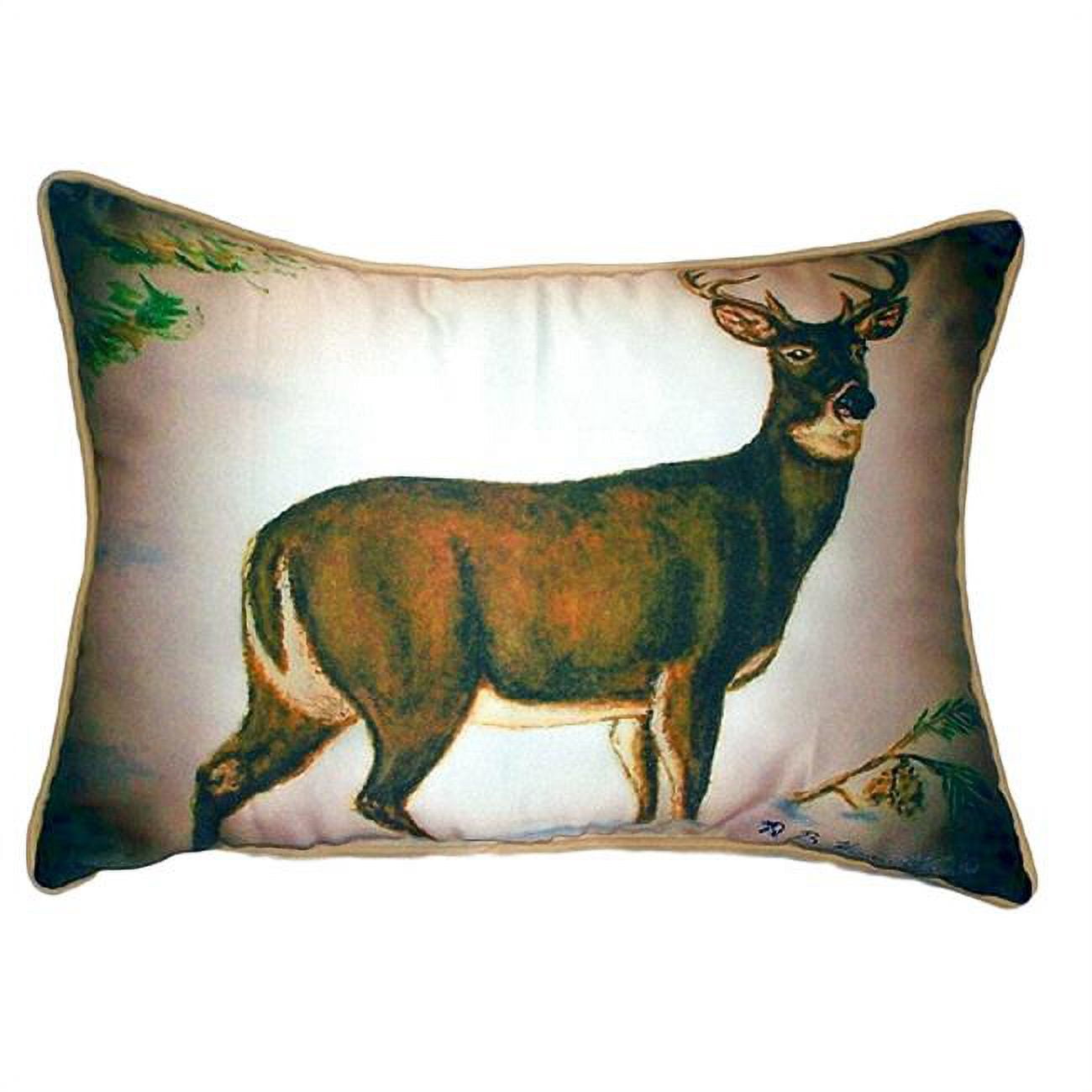 11 x 14 in. Buck Small Indoor & Outdoor Pillow