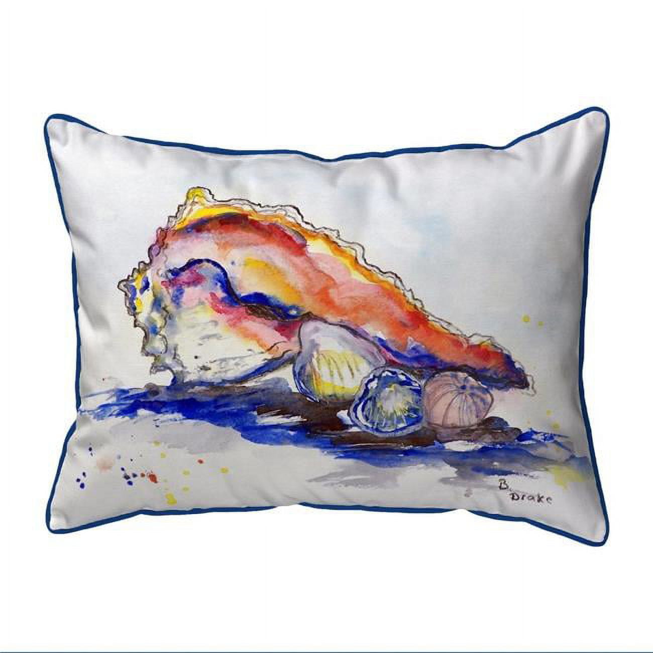 11 x 14 in. Betsys Conch Small Indoor & Outdoor Pillow