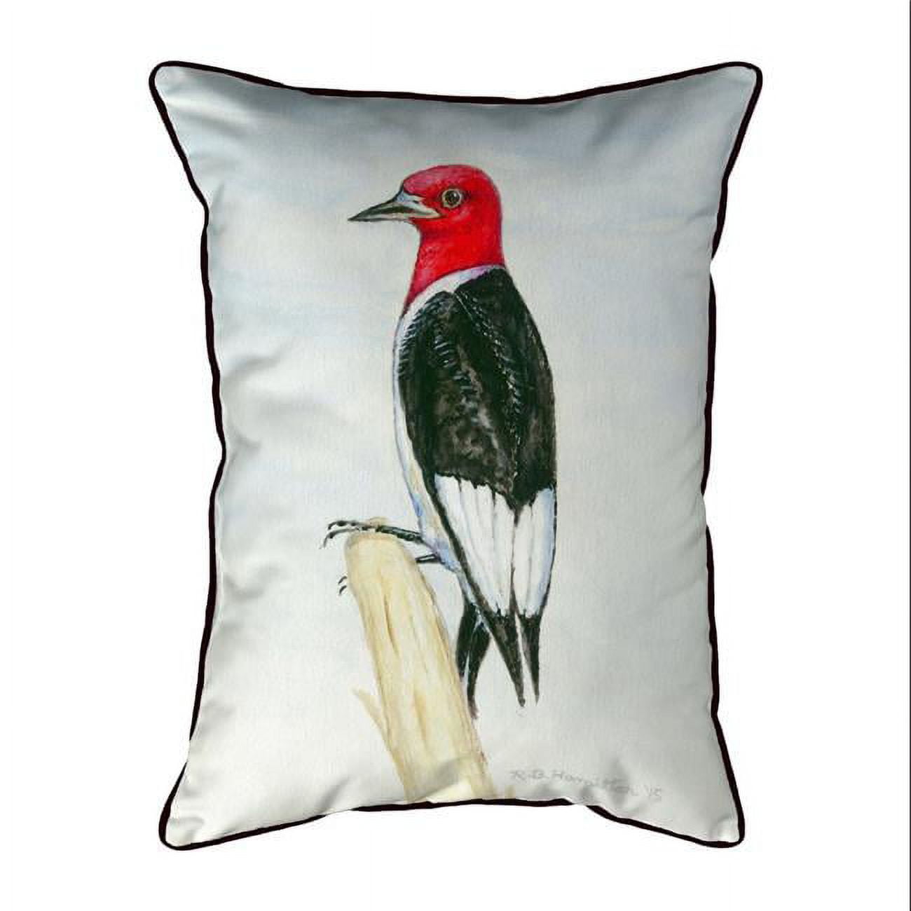 11 x 14 in. Redheaded Woodpecker Small Indoor & Outdoor Pillow