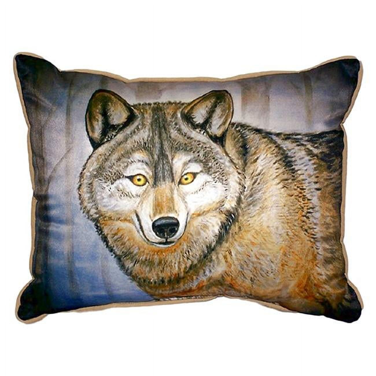 11 x 14 in. Grey Wolf Small Indoor & Outdoor Pillow