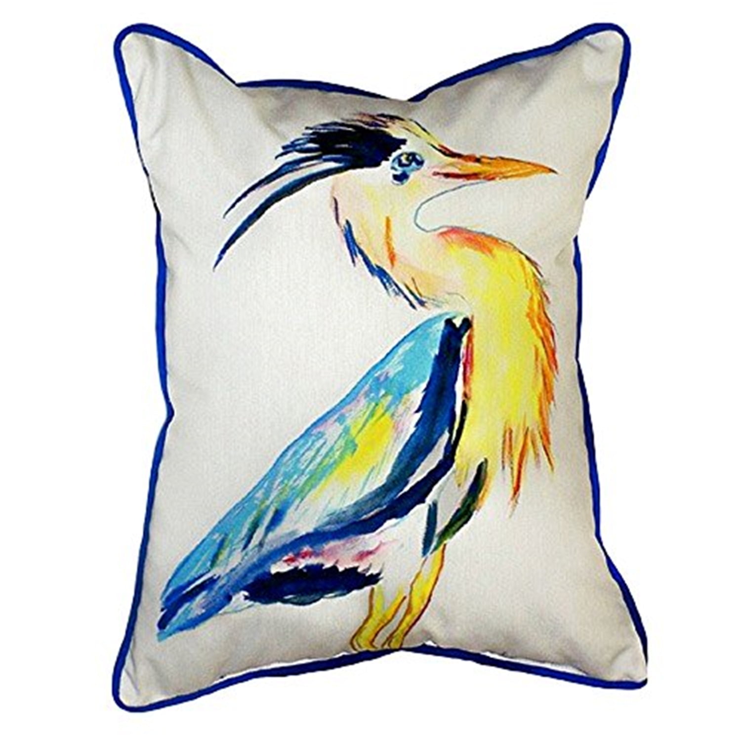 11 x 14 in. Vertical Blue Heron Small Indoor & Outdoor Pillow