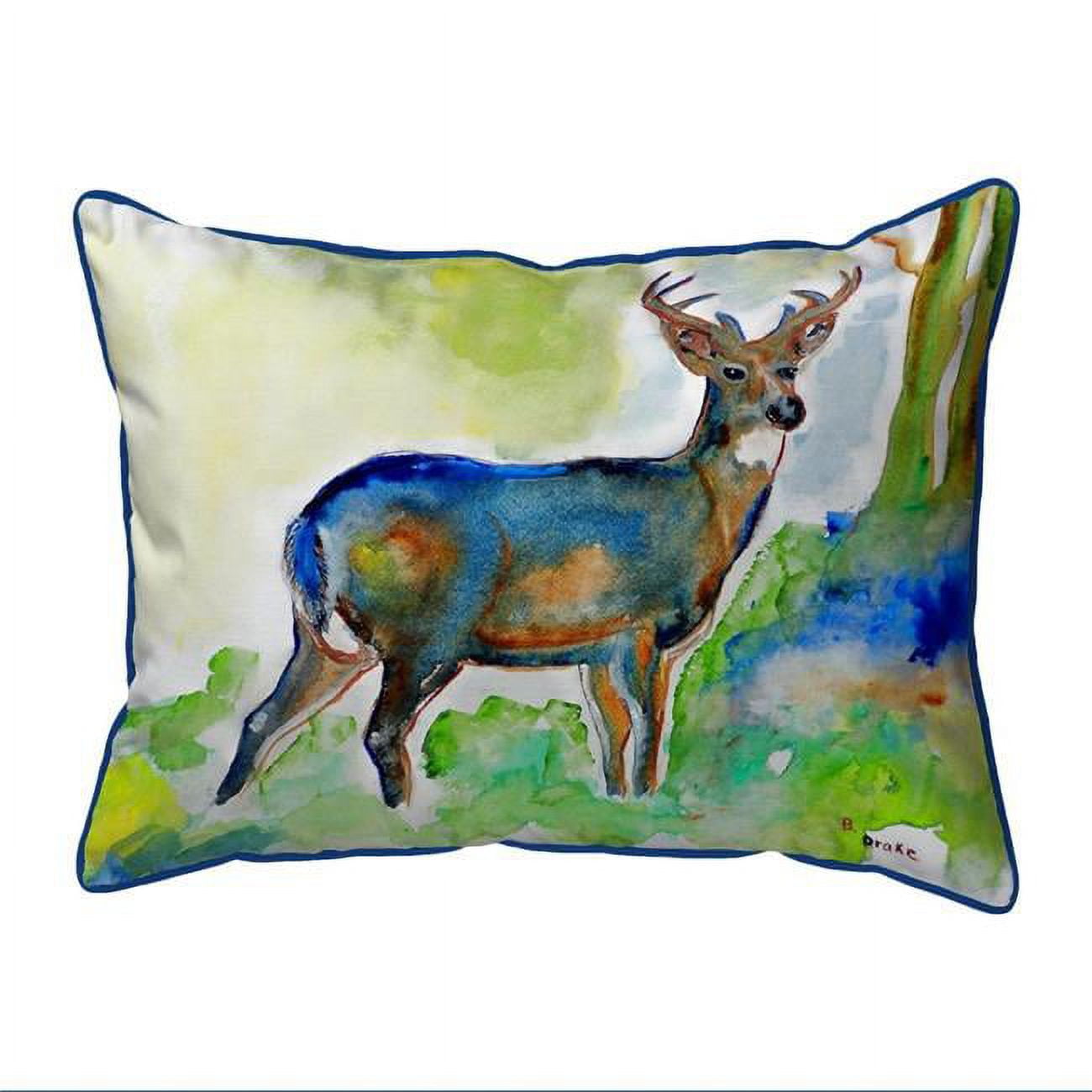 11 x 14 in. Betsys Deer Small Indoor & Outdoor Pillow