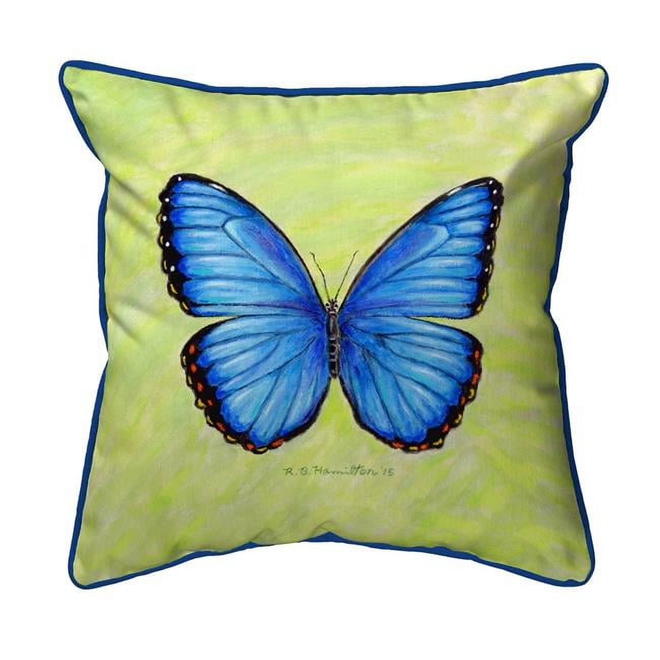12 x 12 in. Dicks Blue Morpho Small Indoor & Outdoor Pillow