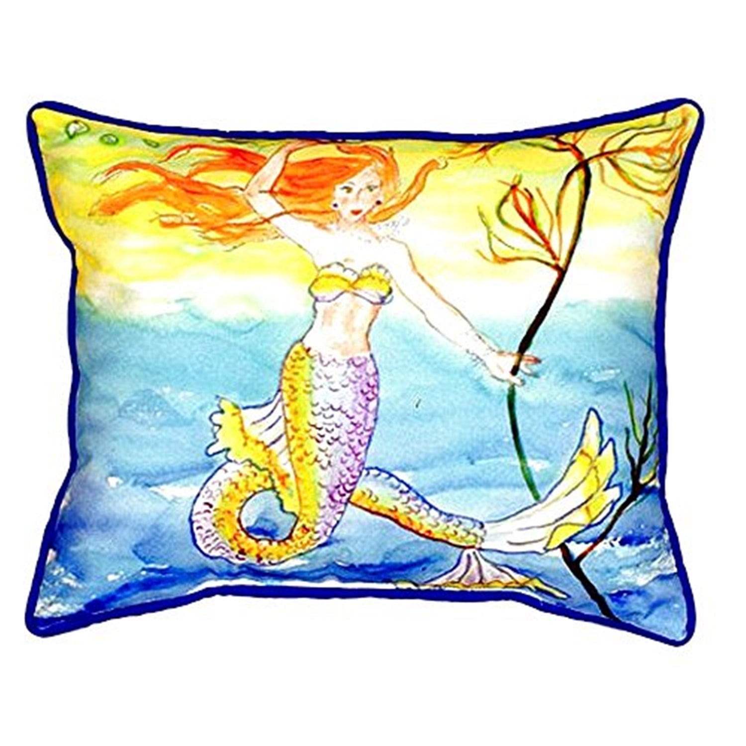 11 x 14 in. Betsys Mermaid Small Indoor & Outdoor Pillow