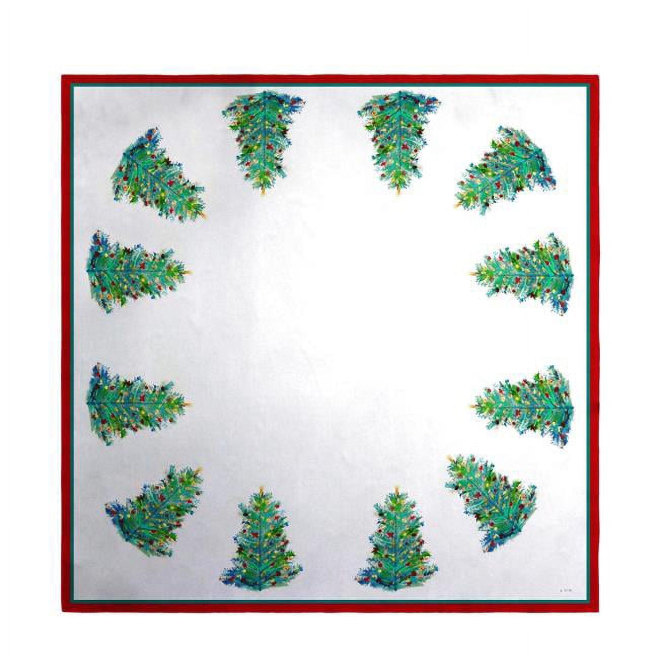 Picture of Betsy Drake TS905 52 in. Christmas Tree Square Table Cloth