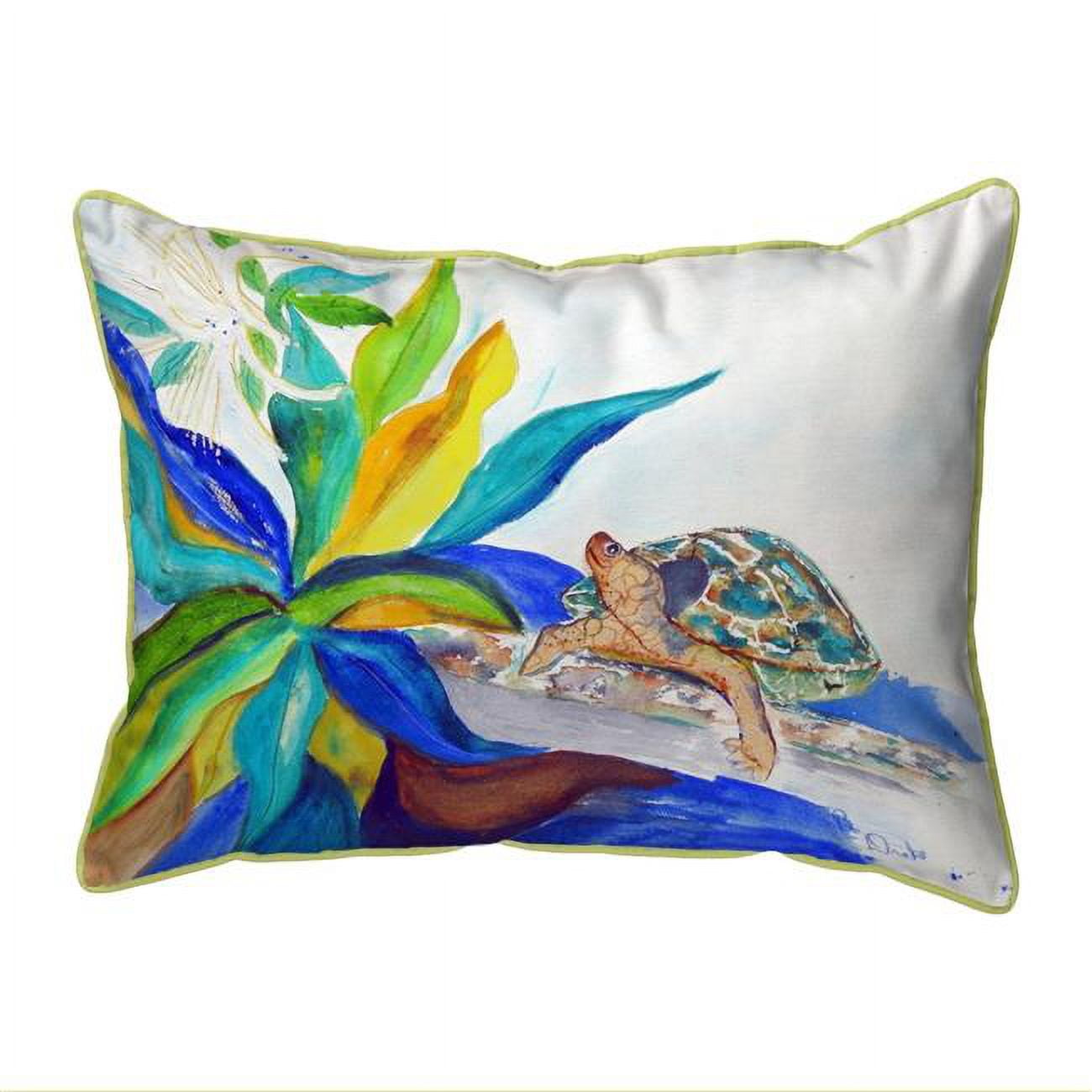 20 x 24 in. Turtle & Lily Extra Large Corded Indoor & Outdoor Pillow