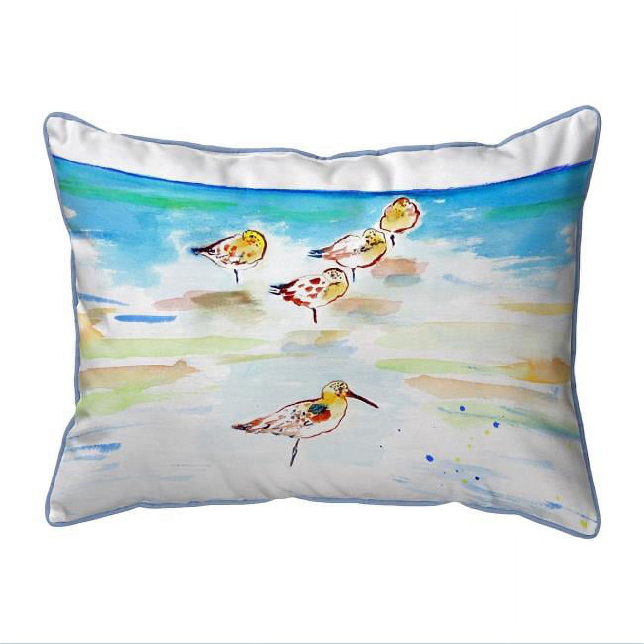 20 x 24 in. Five Sanderlings Extra Large Corded Indoor & Outdoor Pillow