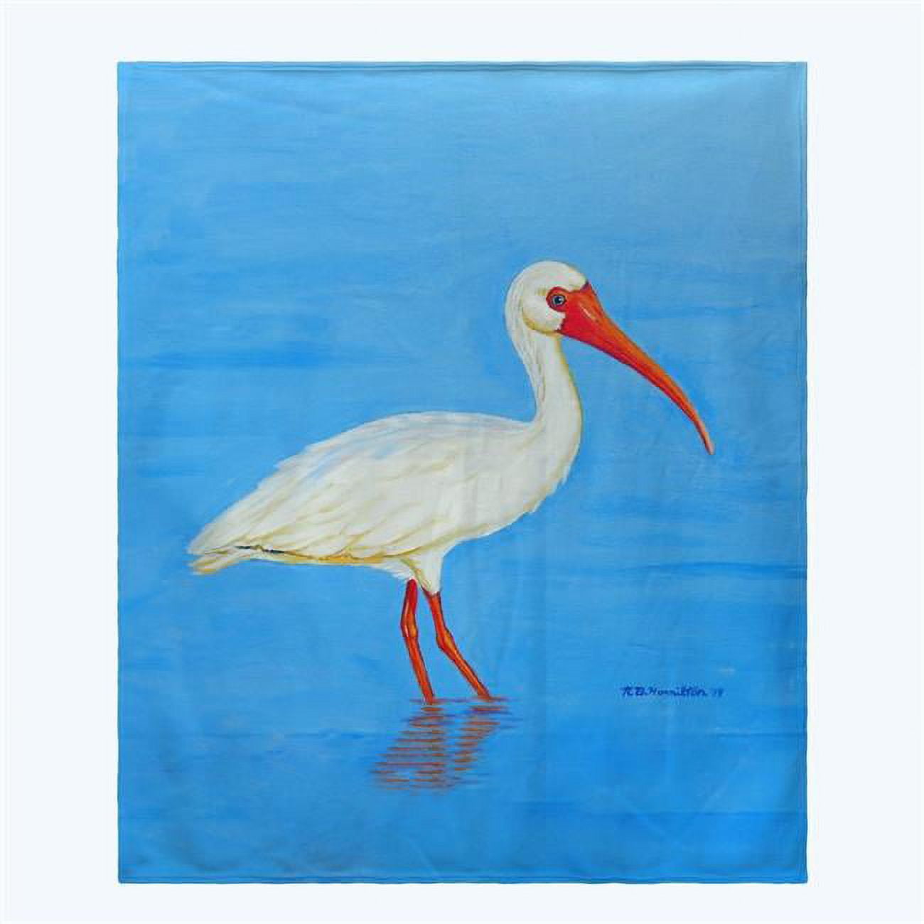 Picture of Betsy Drake BK1086 Posing White Ibis Throw
