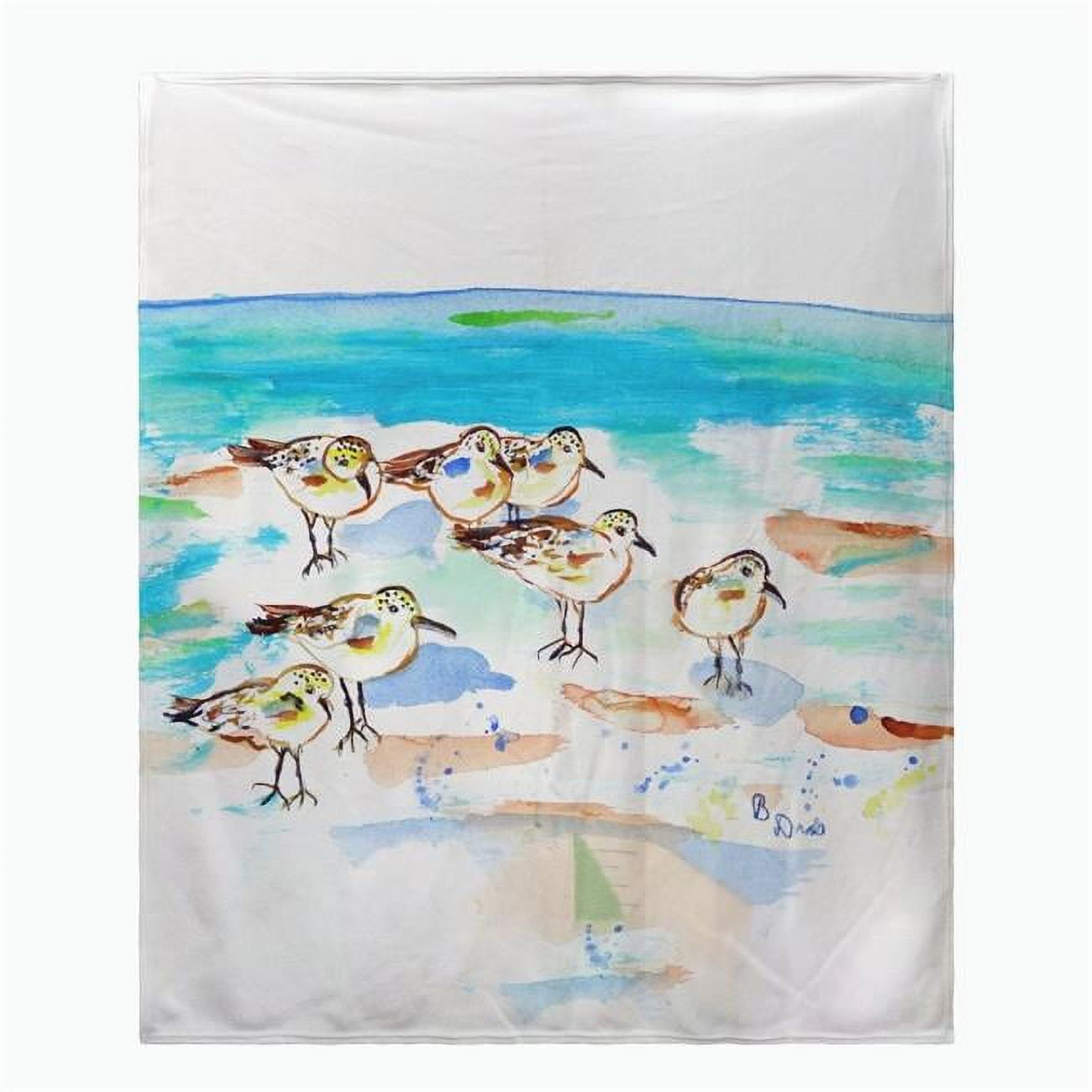 Picture of Betsy Drake BK1089 Seven Sanderlings Throw