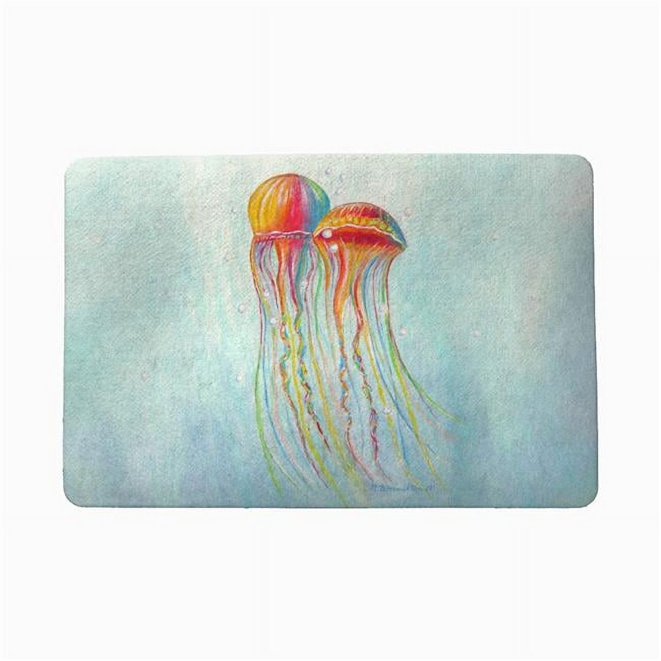 18 x 26 in. Colorful Jellyfish Door Mat