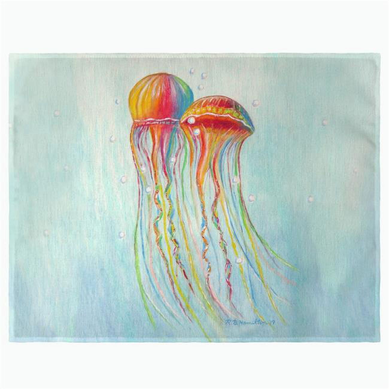 Picture of Betsy Drake PM1095 Colorful Jellyfish Place Mat - Set of 4
