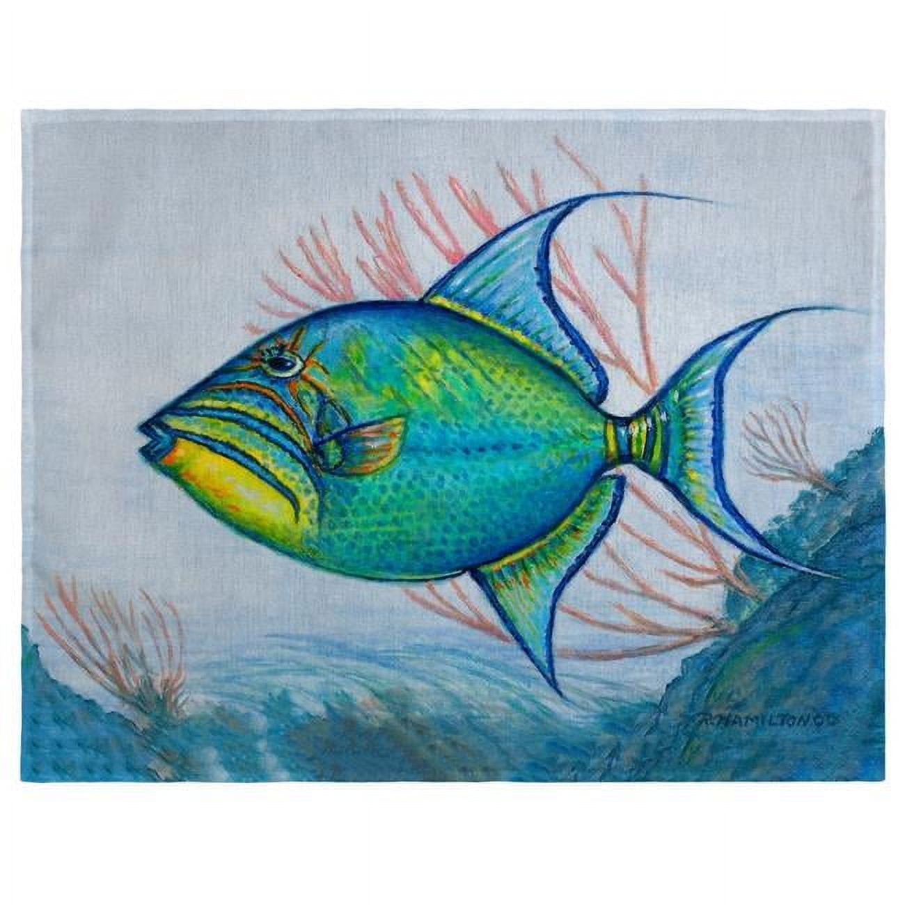 Picture of Betsy Drake PM114A Trigger Fish Place Mat - Set of 4