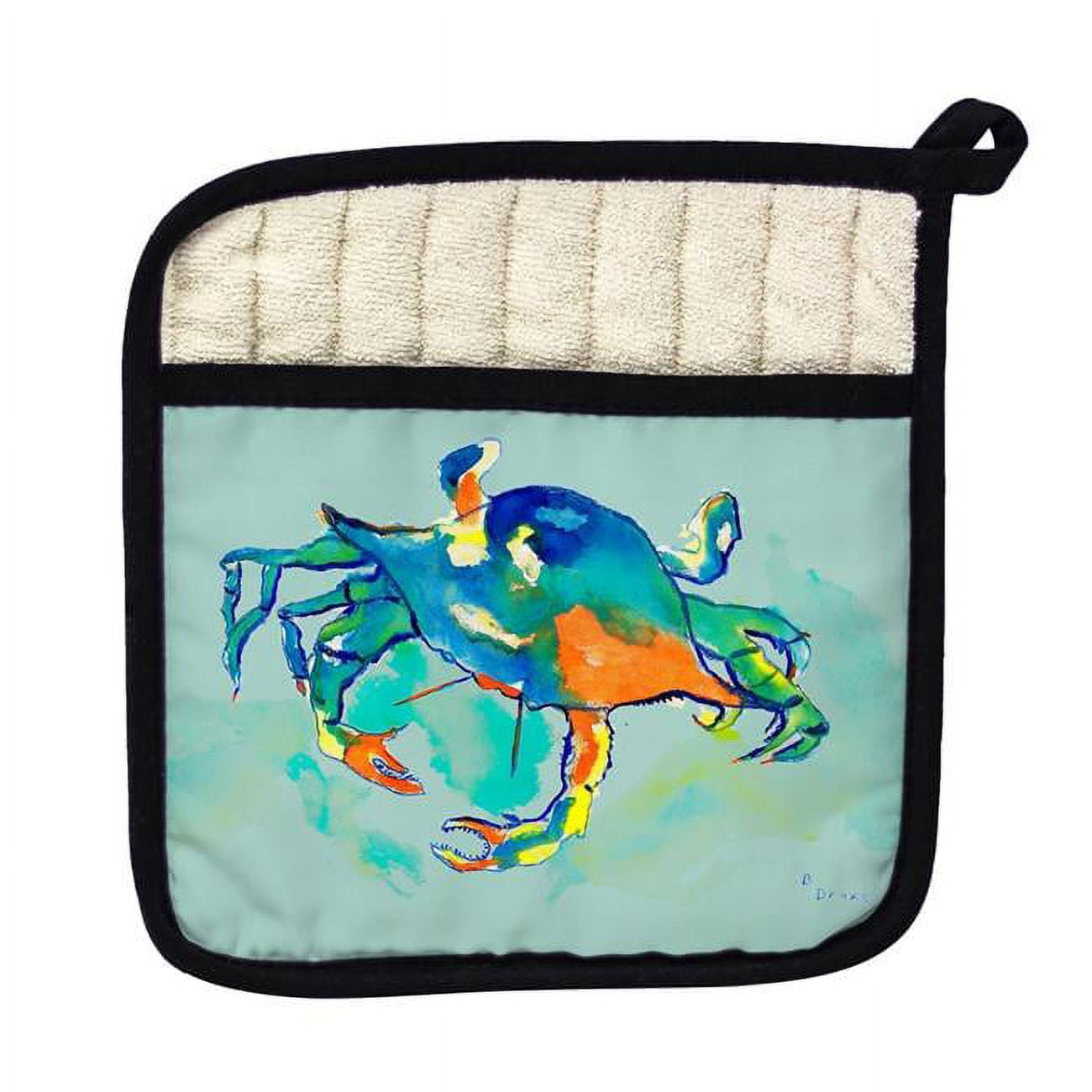 Picture of Betsy Drake PT107 Orange Crab Pot Holder