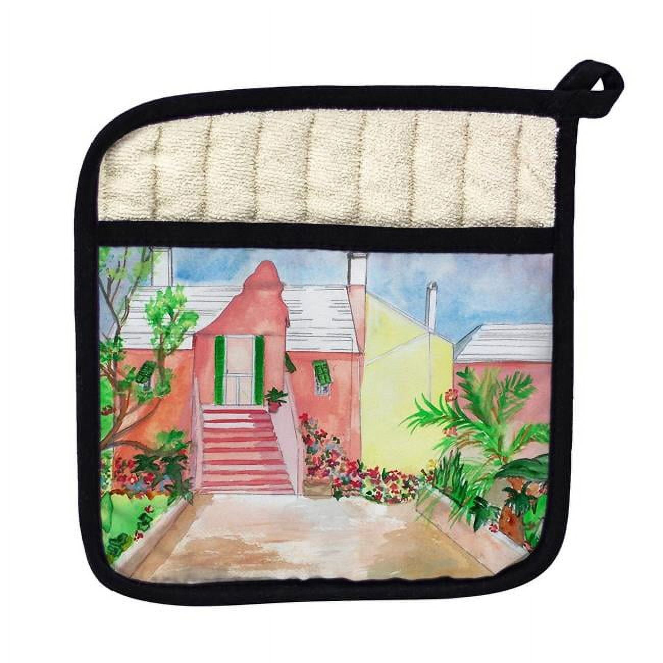 Picture of Betsy Drake PT109B Bermuda House Pot Holder