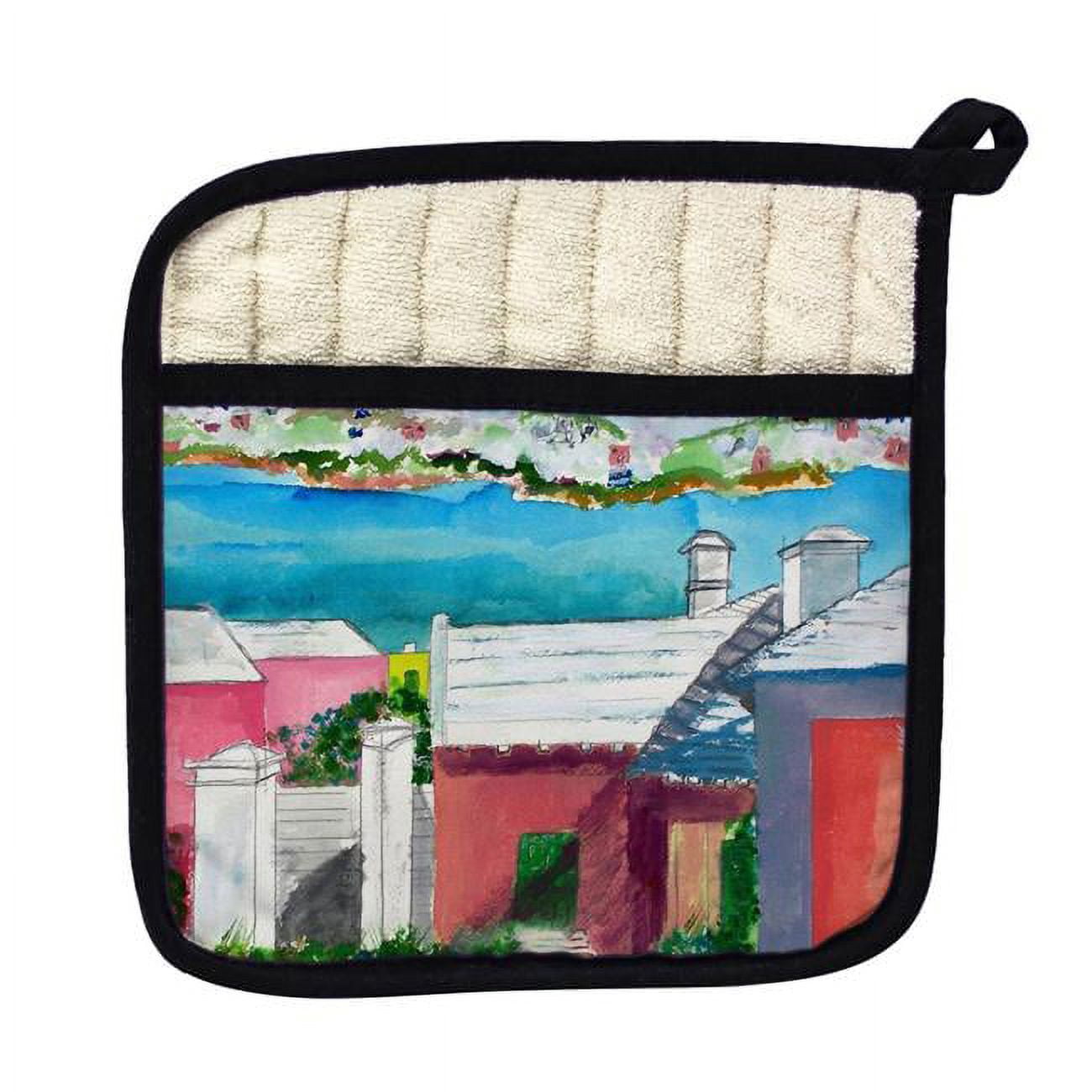 Picture of Betsy Drake PT110 Rooftops Pot Holder
