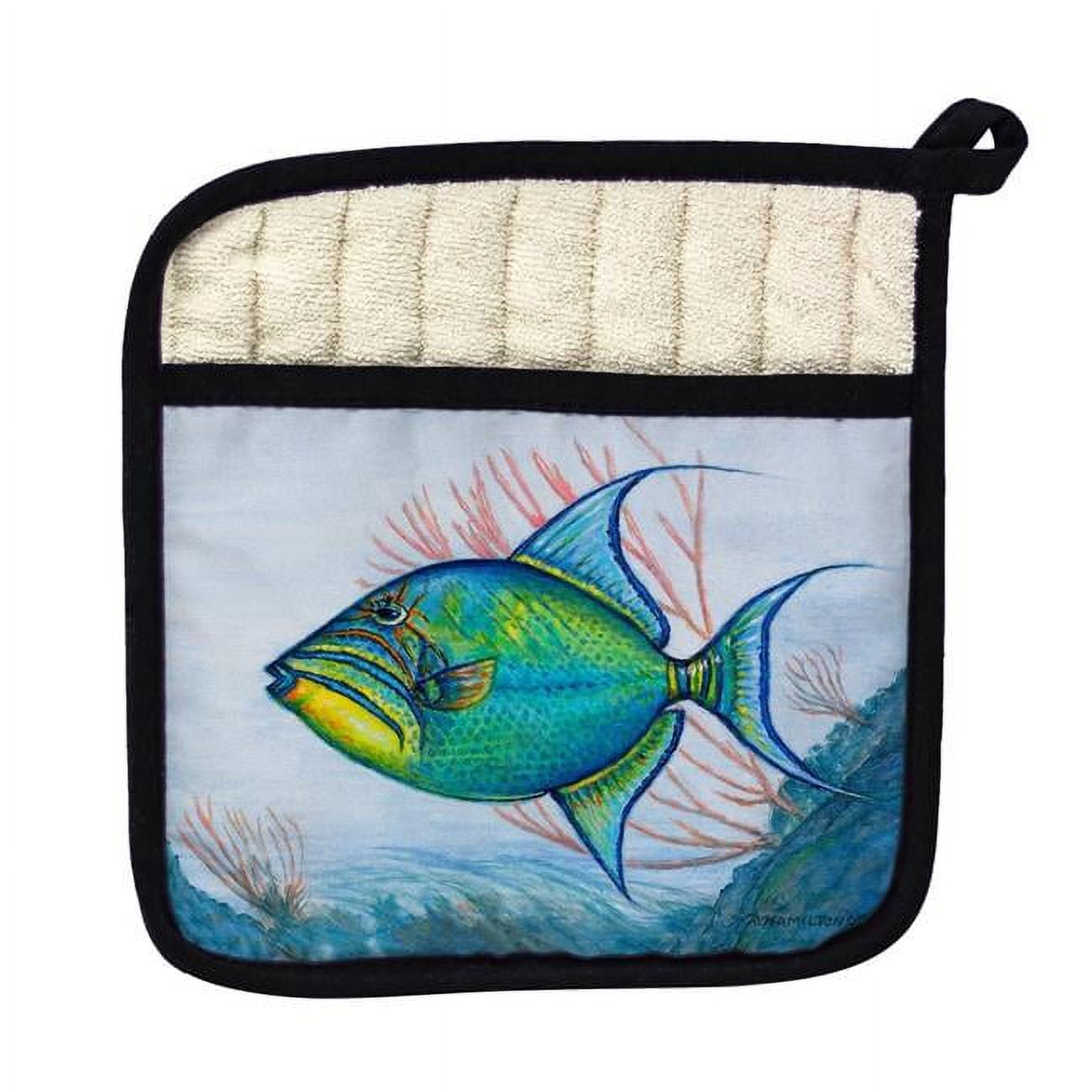 Picture of Betsy Drake PT114A Trigger Fish Original Pot Holder
