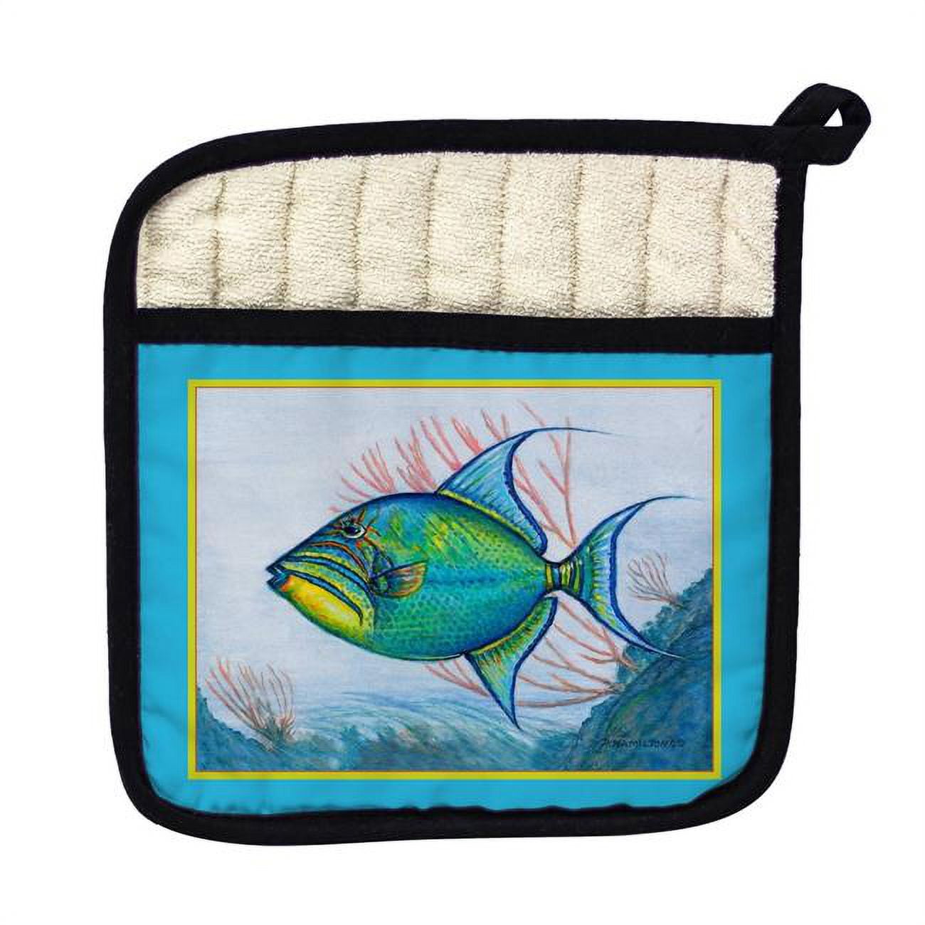 Picture of Betsy Drake PT114B Triggerfish Border Pot Holder