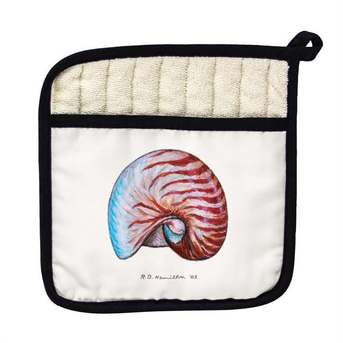 Picture of Betsy Drake PT118 Nautilus Shell Pot Holder