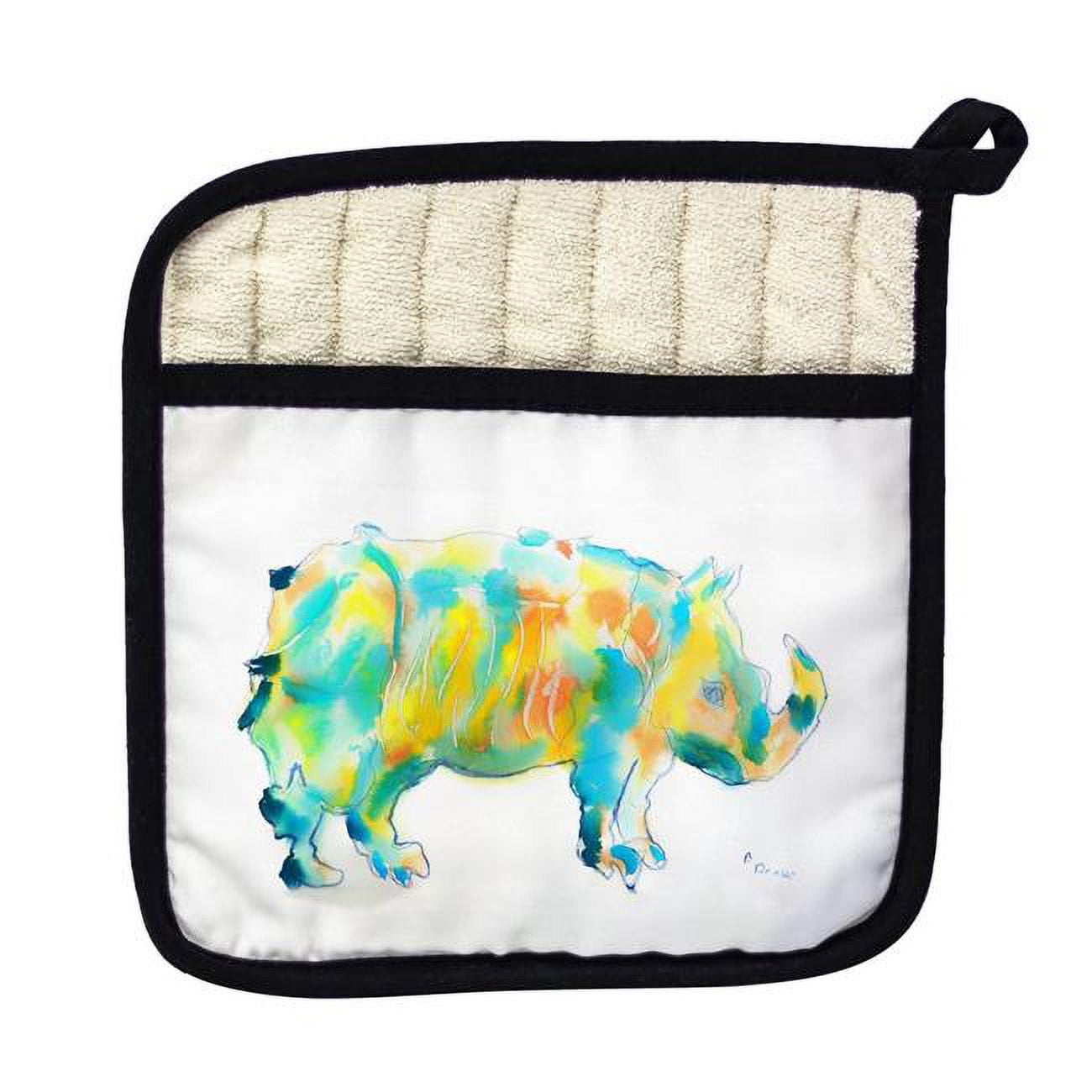 Picture of Betsy Drake PT129 Rhino Pot Holder