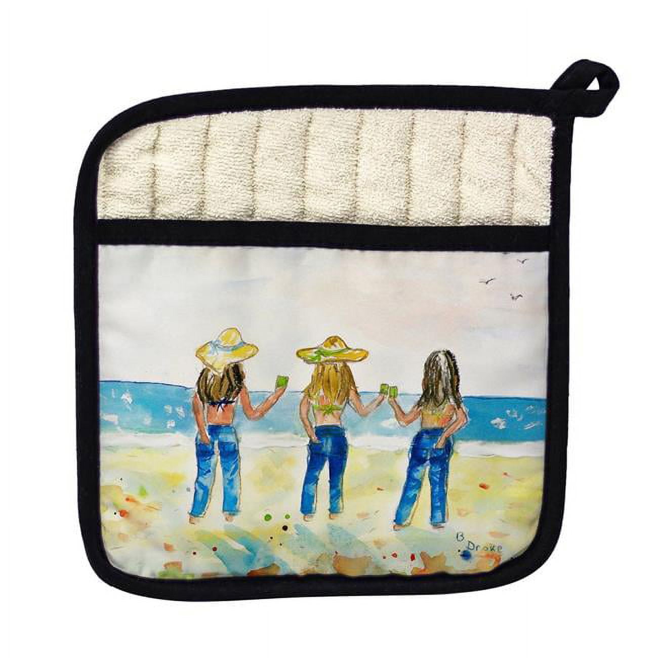 Picture of Betsy Drake PT131 Bottoms Up Standing Pot Holder