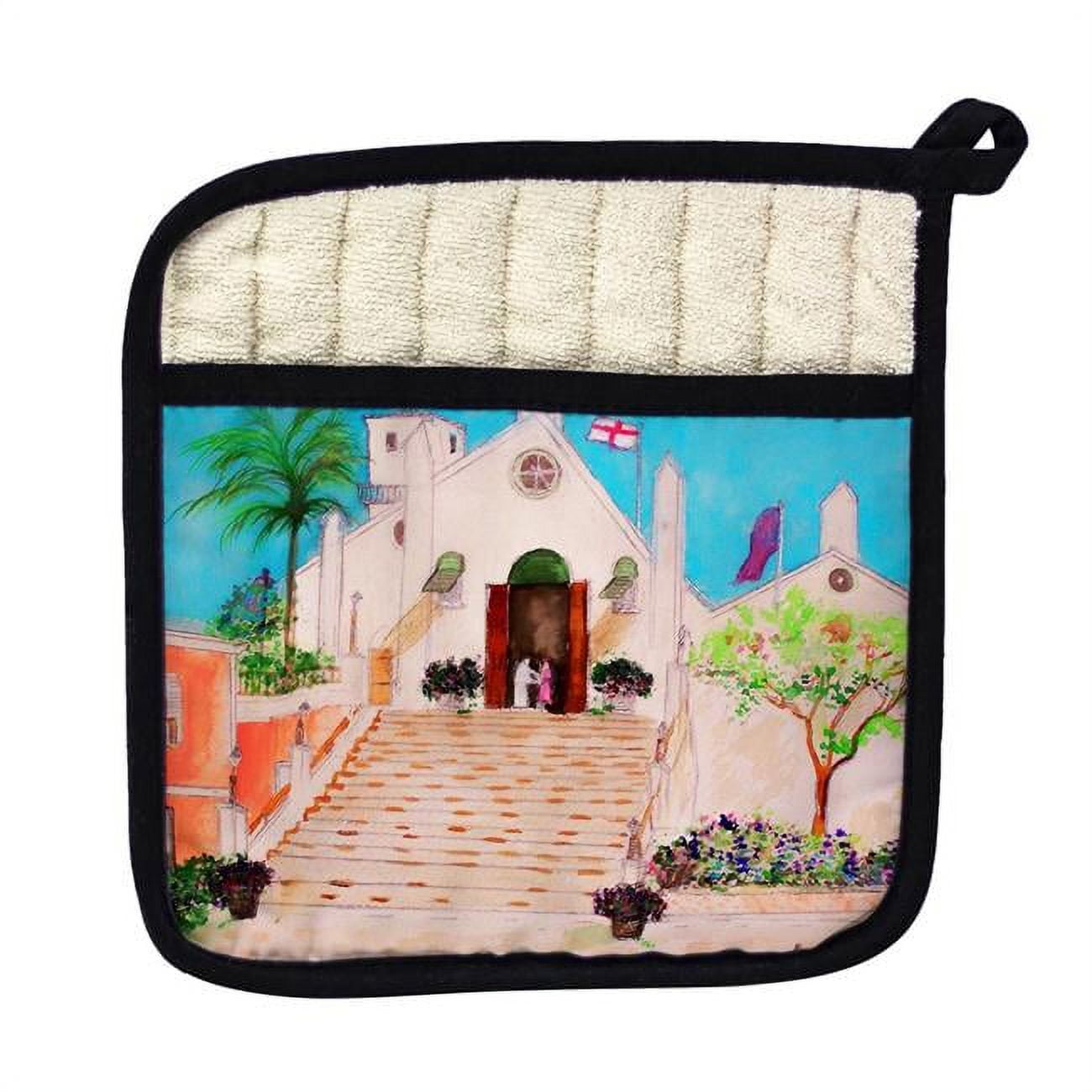 Betsy Drake PT146 Church Pot Holder