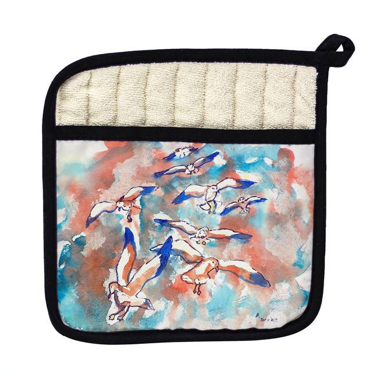 Picture of Betsy Drake PT153 Gulls Flocking Pot Holder