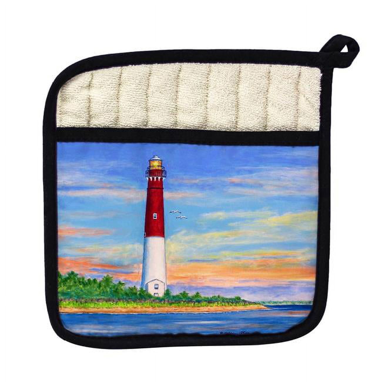 Betsy Drake PT181 Barnegot Lighthouse NJ Pot Holder