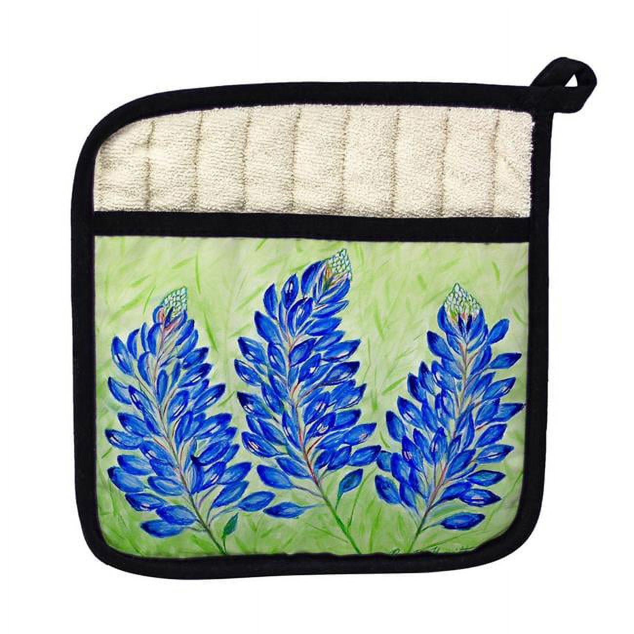Picture of Betsy Drake PT192 Blue Bonnets Pot Holder
