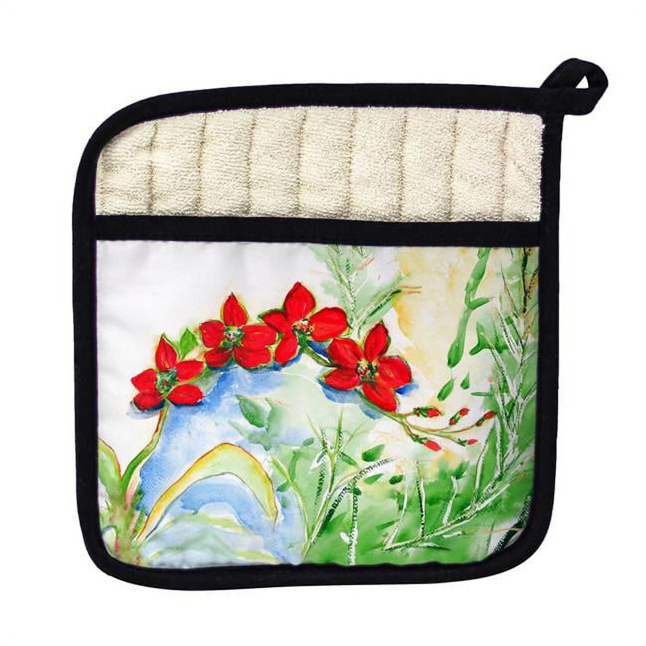 Betsy Drake PT196 Red Orchids Pot Holder