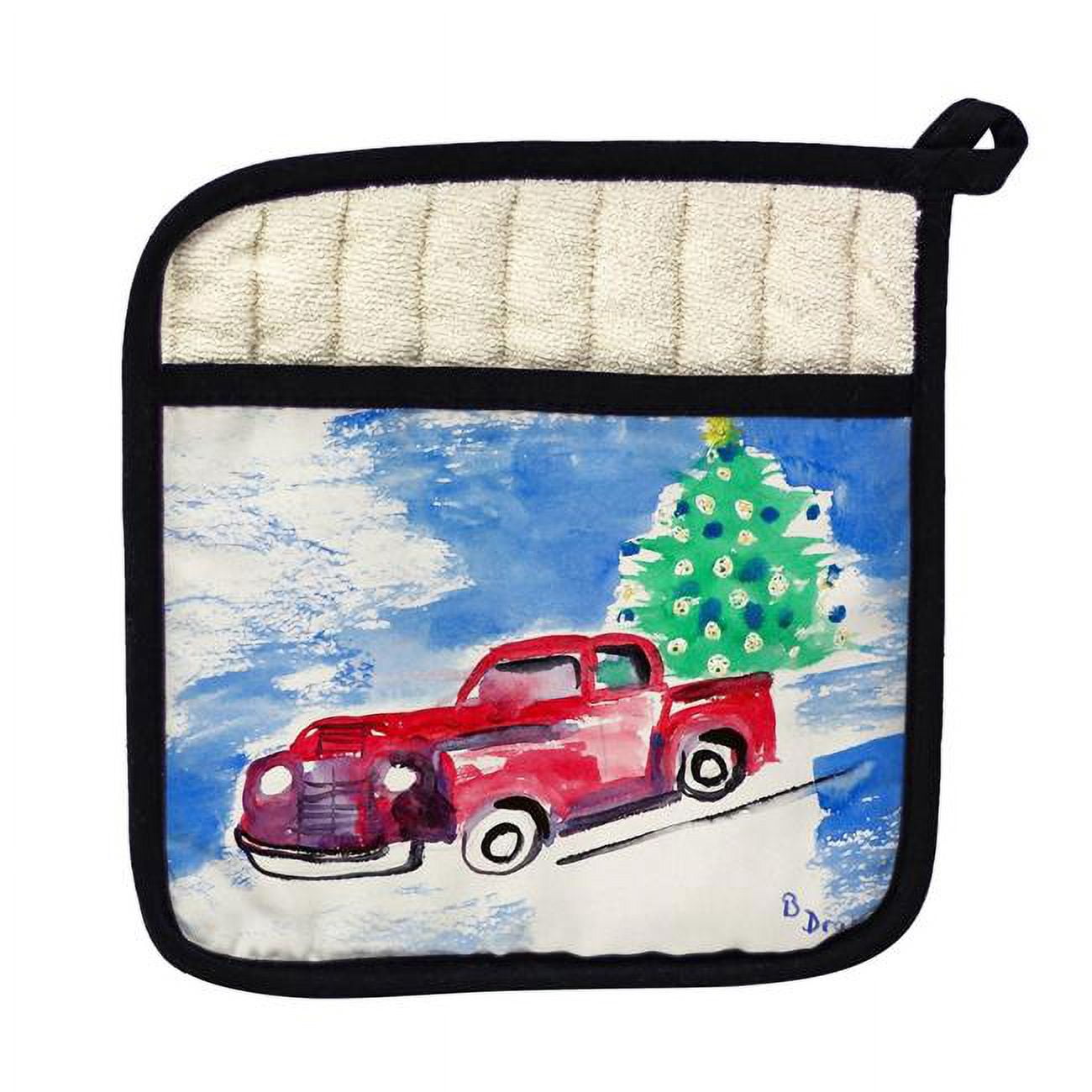 Picture of Betsy Drake PT206 Truck & Tree Pot Holder