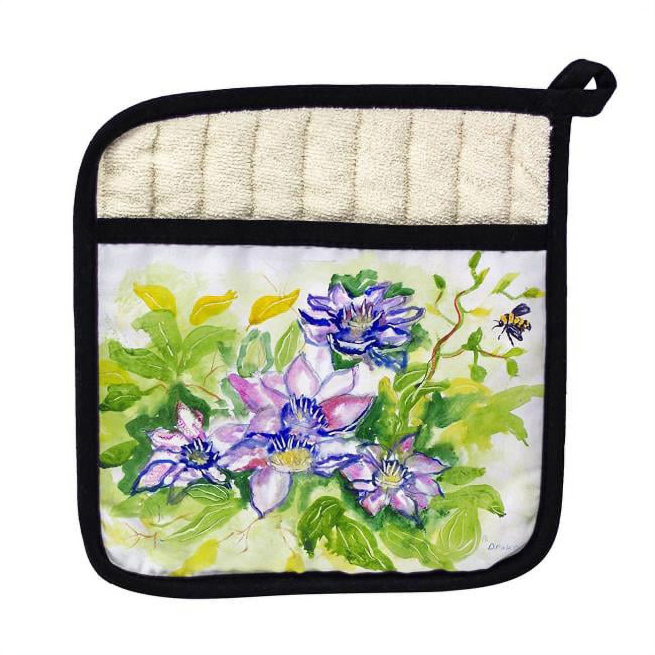 Picture of Betsy Drake PT284 Clematis Pot Holder