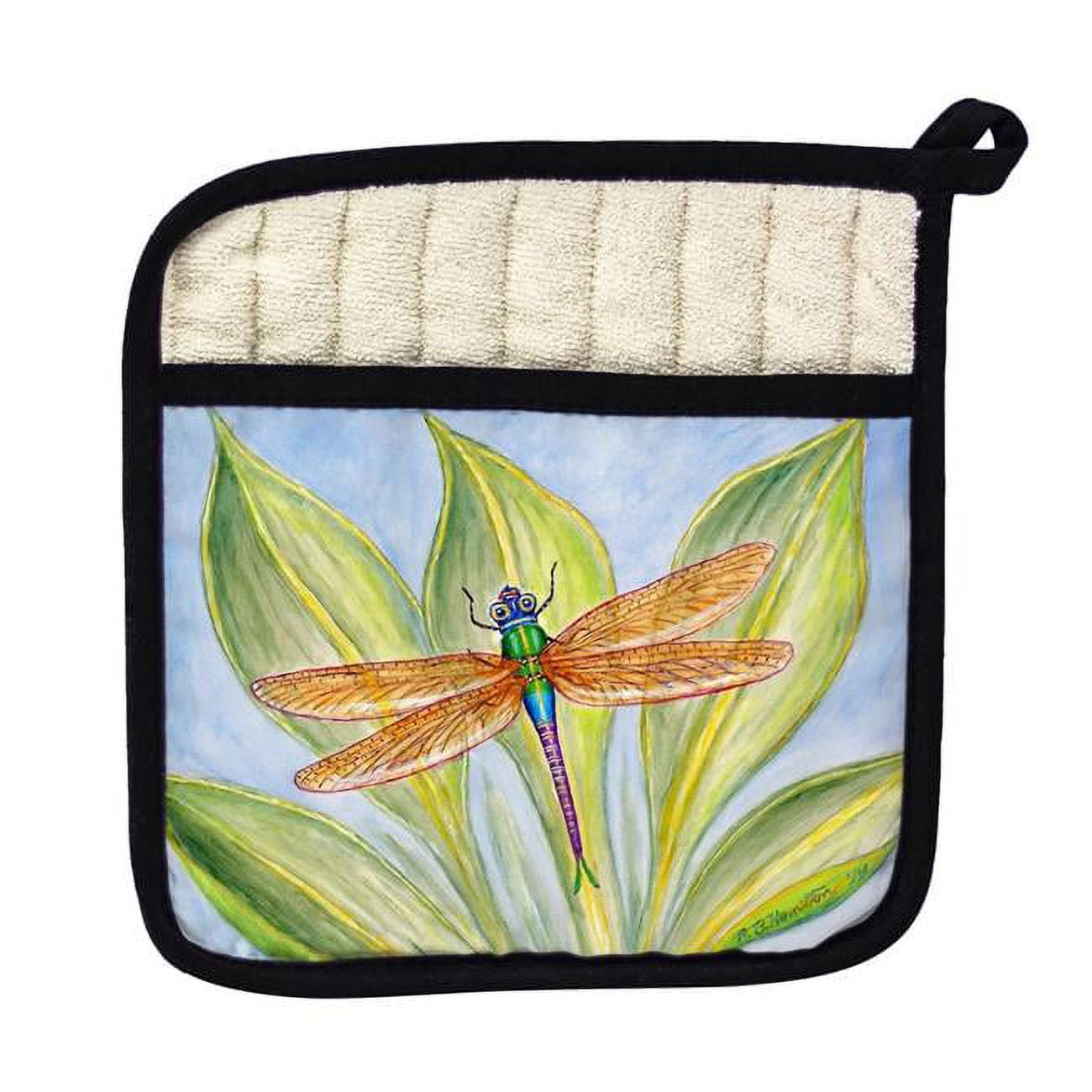 Picture of Betsy Drake PT299 Dicks Dragonfly Pot Holder