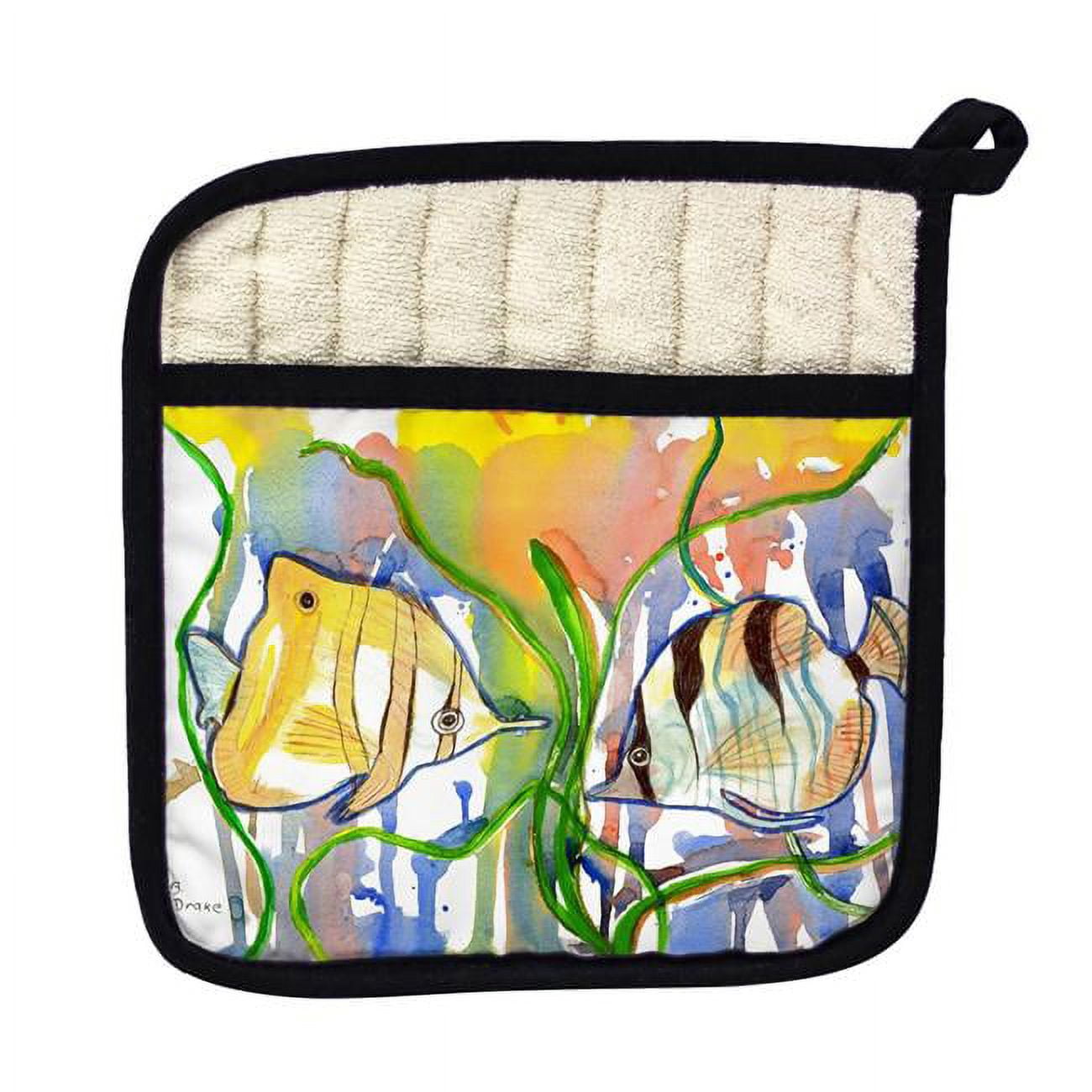 Picture of Betsy Drake PT305 Angel Fish Pot Holder