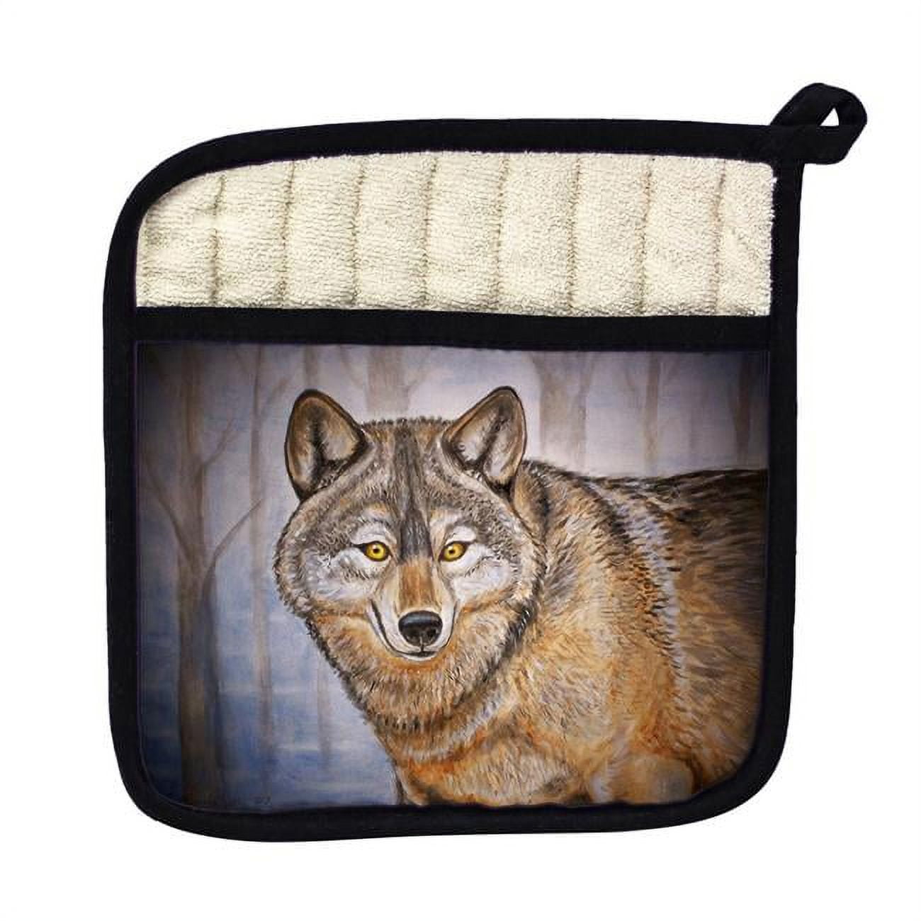 Picture of Betsy Drake PT315 Grey Wolf Pot Holder