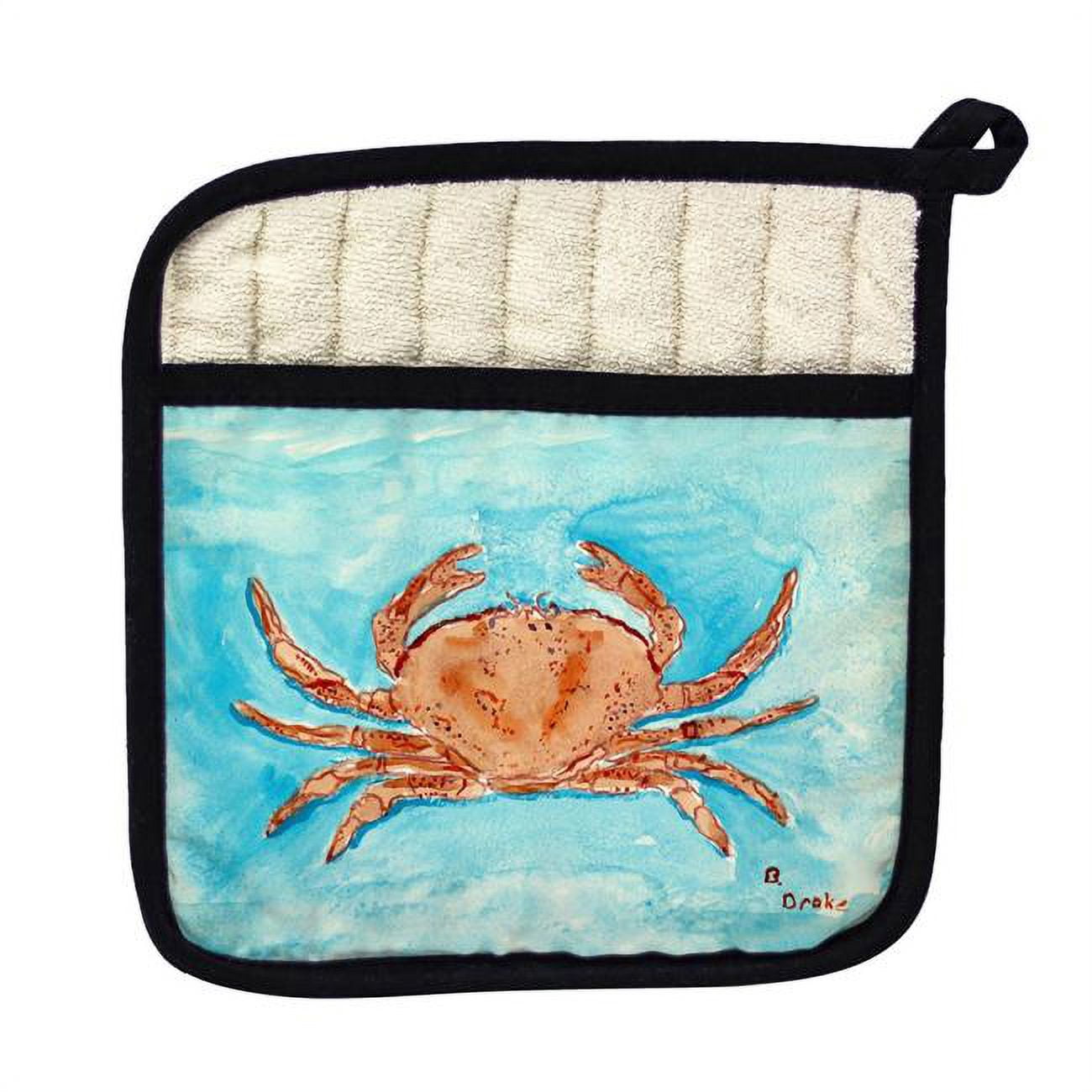 Picture of Betsy Drake PT355 Red Crab Pot Holder