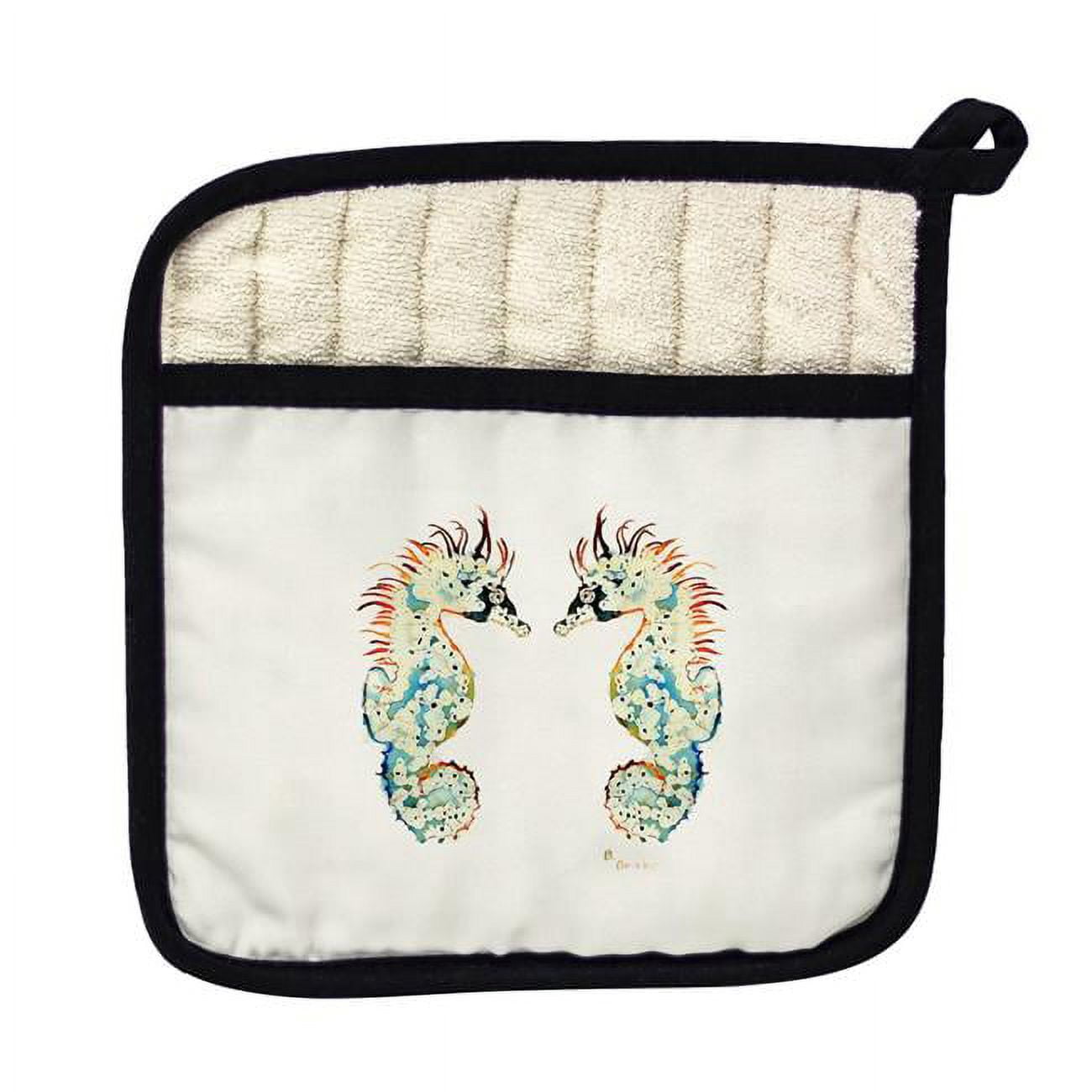 Picture of Betsy Drake PT388 Betsys Seahorses Pot Holder
