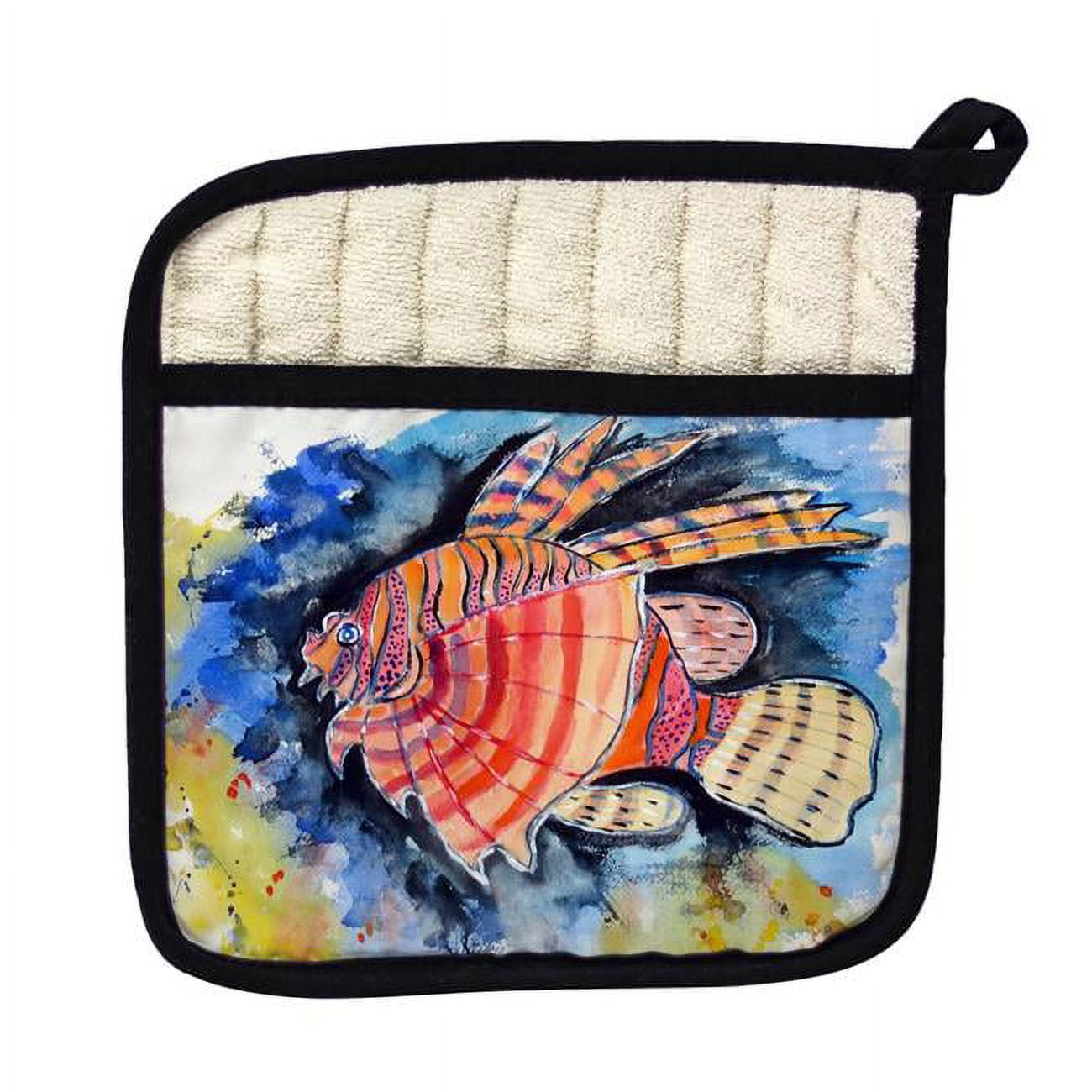 Picture of Betsy Drake PT397 Betsys Lion Fish Pot Holder