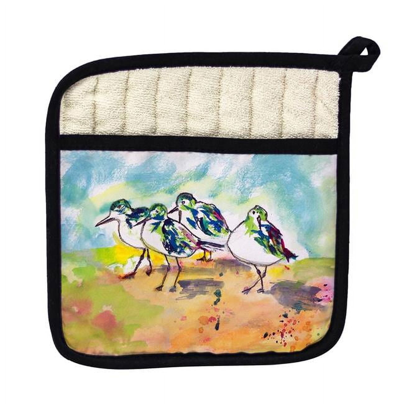 Picture of Betsy Drake PT417 Sanderlings Pot Holder
