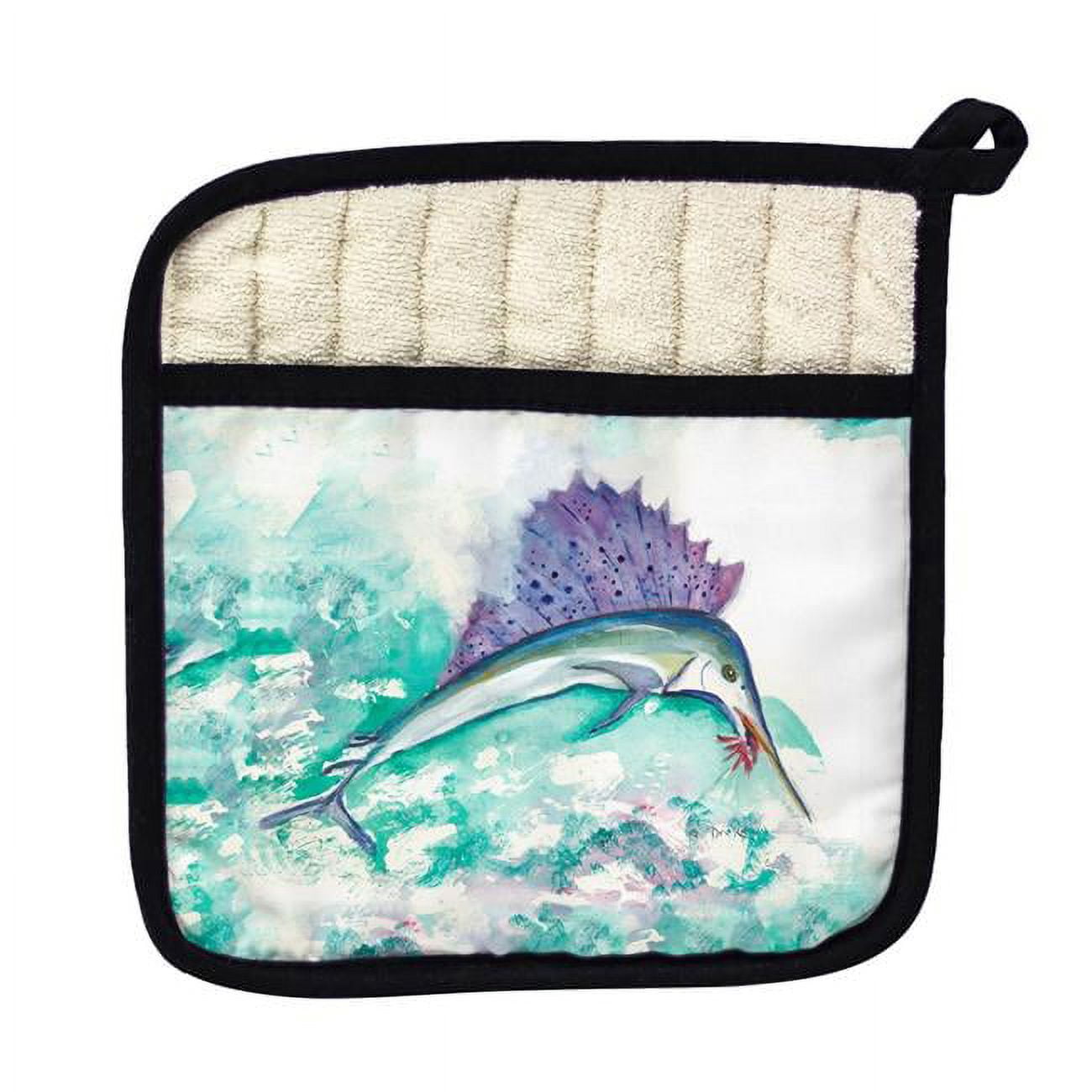 Picture of Betsy Drake PT446 Betsys Sailfish Pot Holder