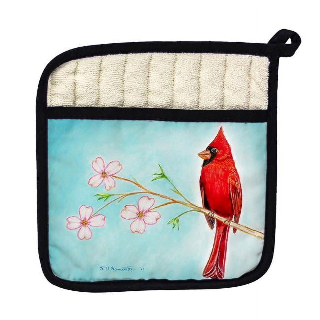 Picture of Betsy Drake PT470 Dicks Cardinal Pot Holder
