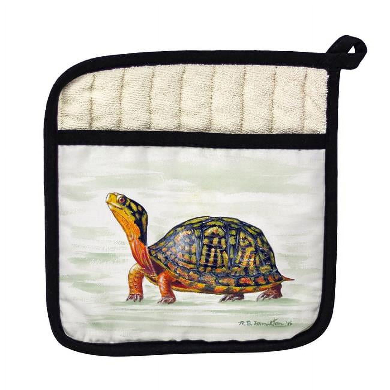 Picture of Betsy Drake PT491 Happy Turtle Pot Holder