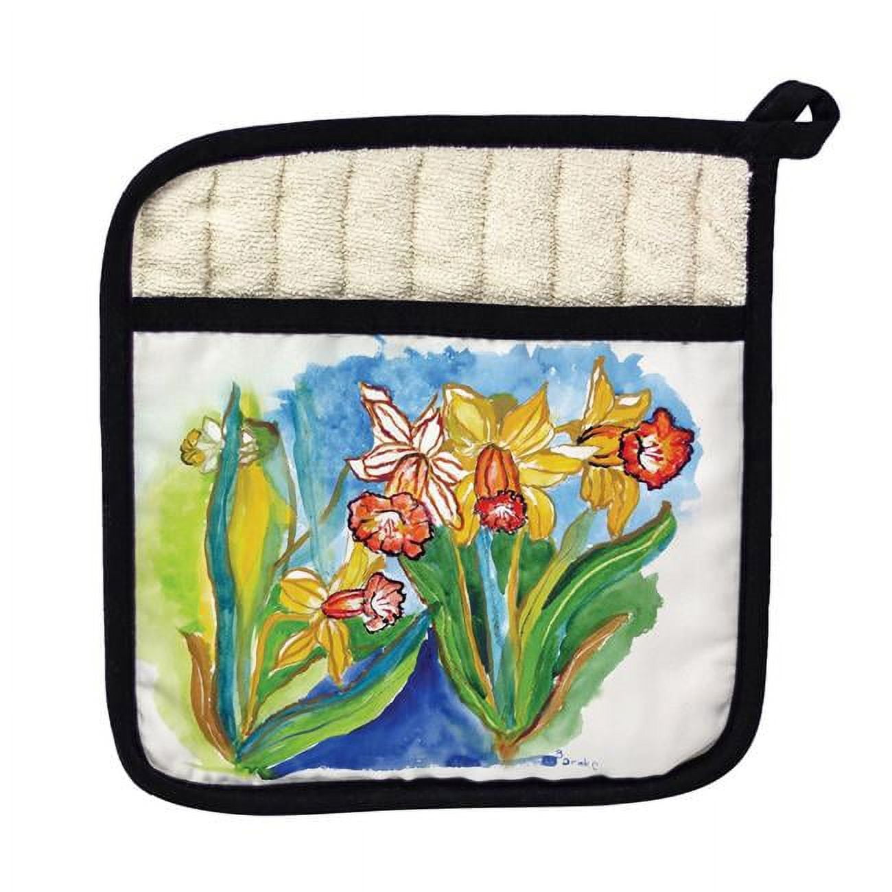 Picture of Betsy Drake PT542 Daffodils Pot Holder