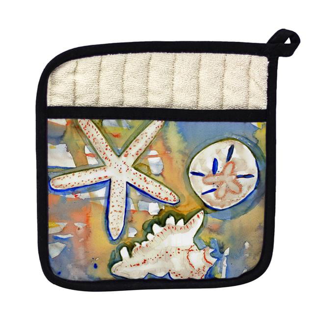 Picture of Betsy Drake PT603 Beach Treasures Pot Holder
