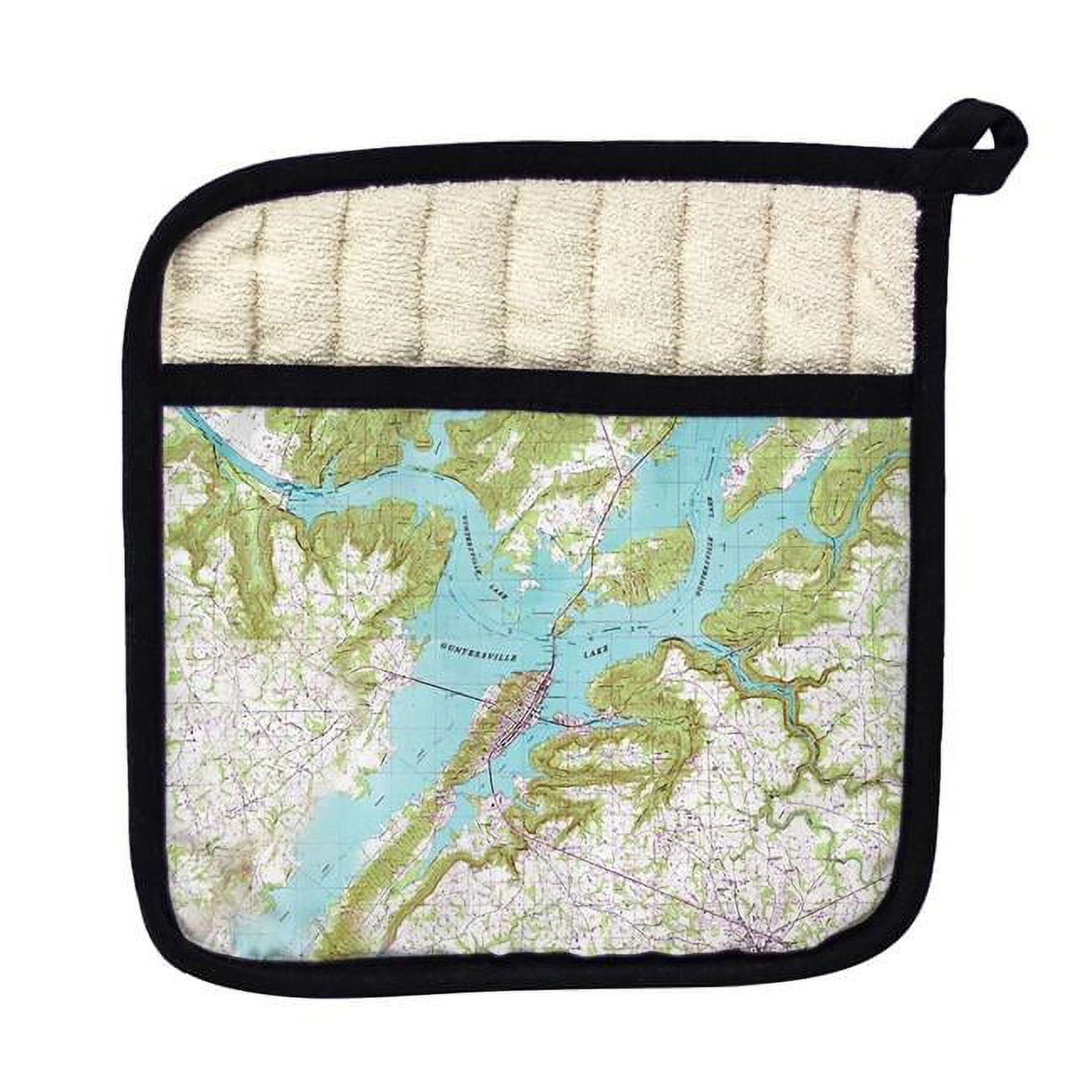 Picture of Betsy Drake PT611 Lake Guntersville, AL Nautical Map Pot Holder