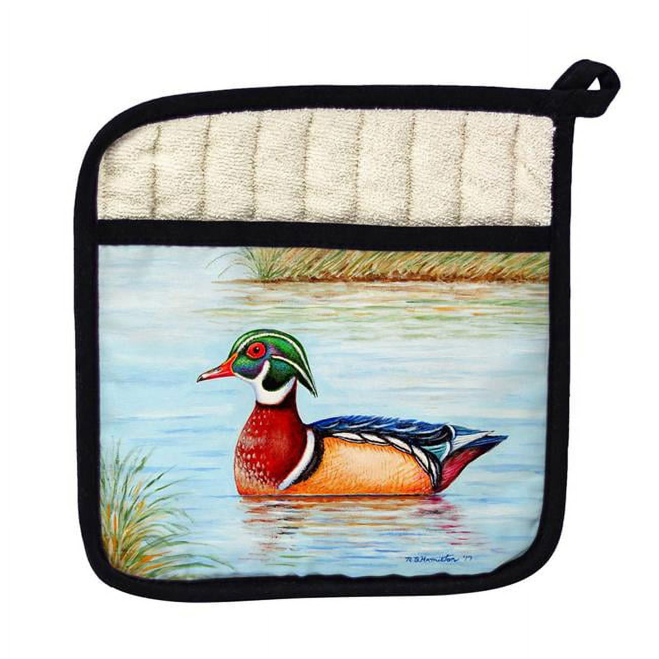 Picture of Betsy Drake PT652 Male Wood Duck II Pot Holder
