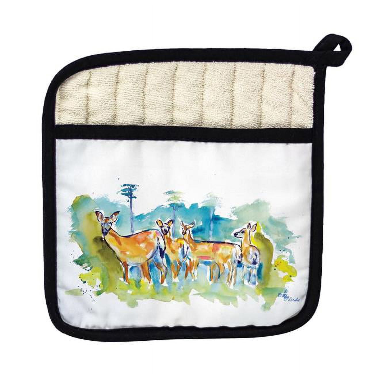 Picture of Betsy Drake PT669 Deer Herd Pot Holder