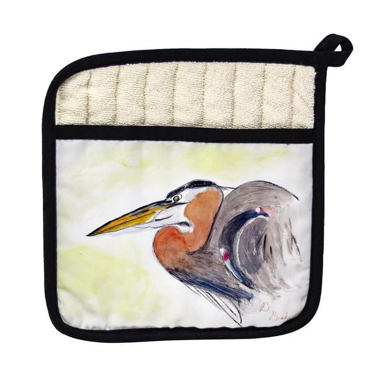 Picture of Betsy Drake PT719 Heron Portrait Pot Holder