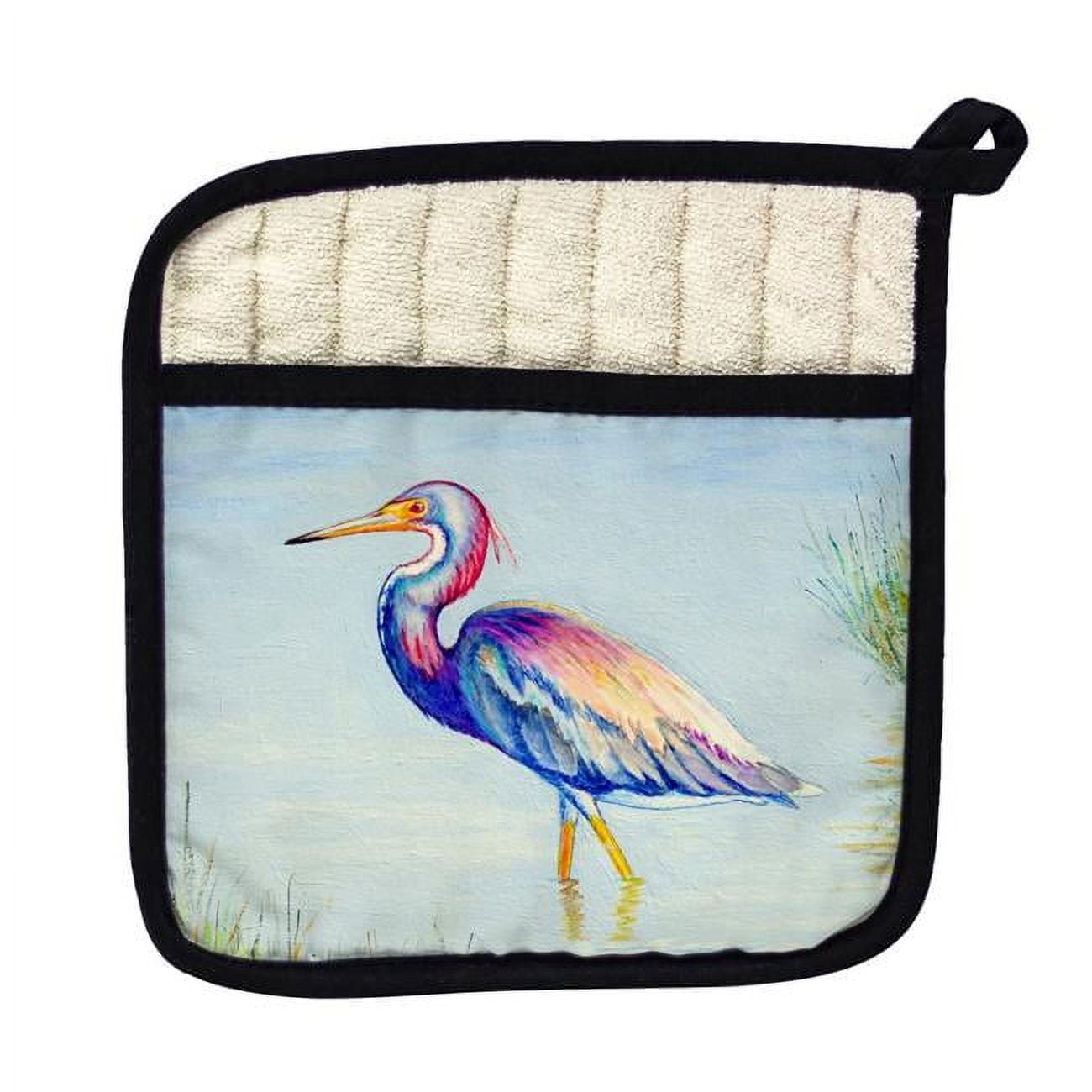 Betsy Drake PT756 Tri-Colored Heron Pot Holder